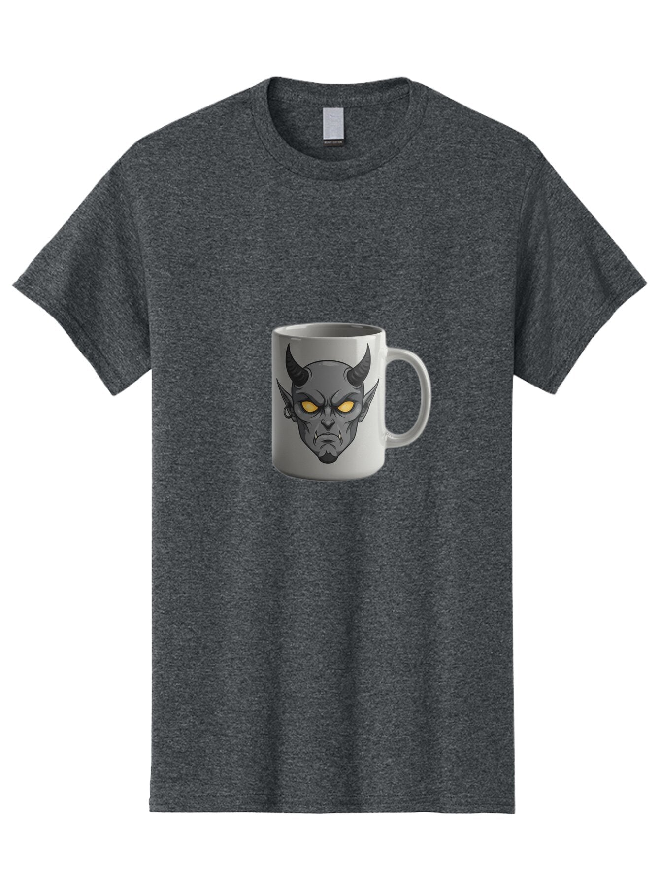 Devil-Mug-1 Men'S Graphic Tee, 100% Cotton, Comfortable Casual Summer Wear, Machine Washable, Vintage Camera, Old Camera, Antique Camera, Black Camera, Classic Photography, Photography Equipment, Nostalgic Device, Film Camera, Camera Art Baq683 2