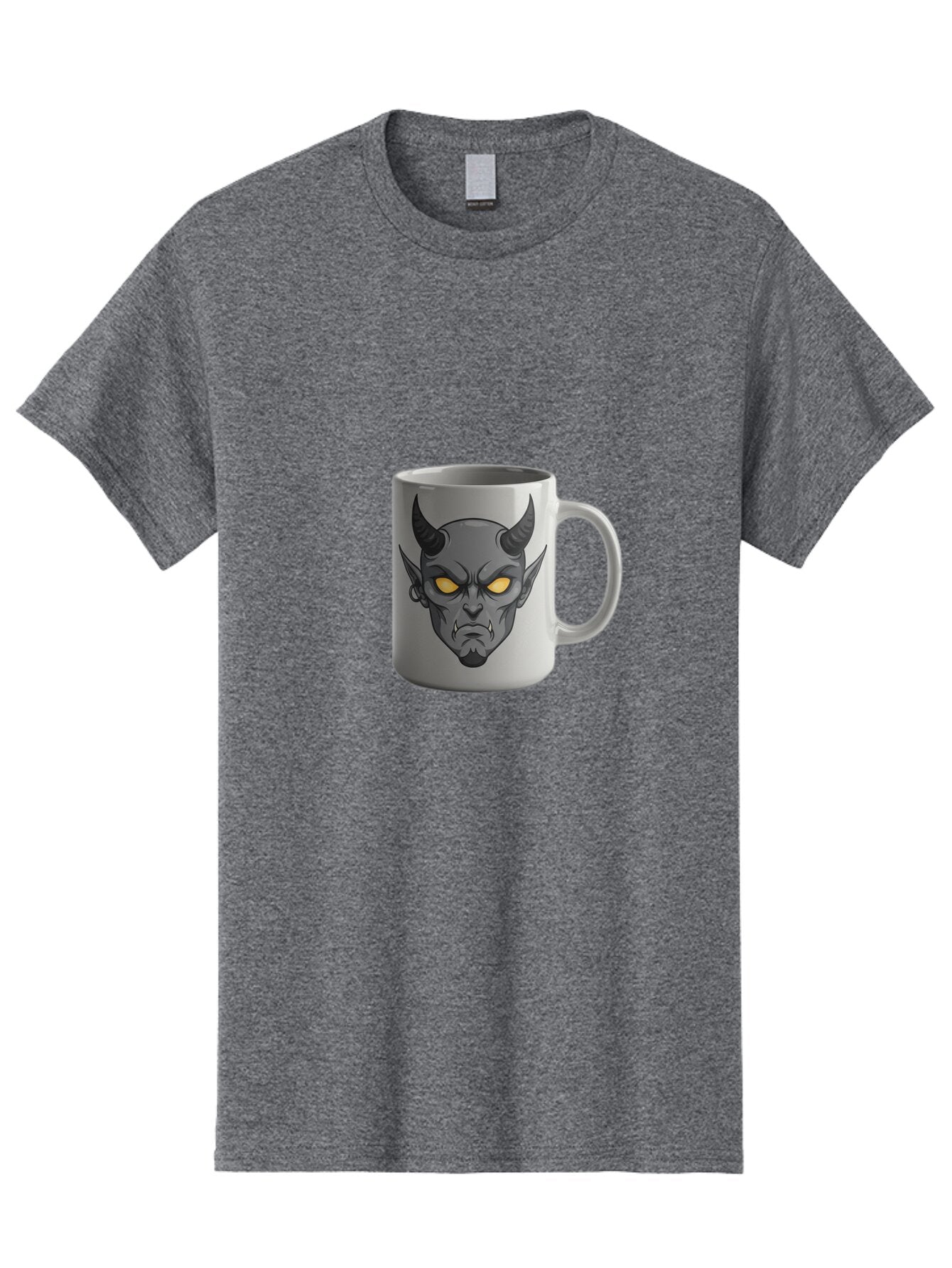Devil-Mug-1 Men'S Graphic Tee, 100% Cotton, Comfortable Casual Summer Wear, Machine Washable, Vintage Camera, Old Camera, Antique Camera, Black Camera, Classic Photography, Photography Equipment, Nostalgic Device, Film Camera, Camera Art Baq683 1