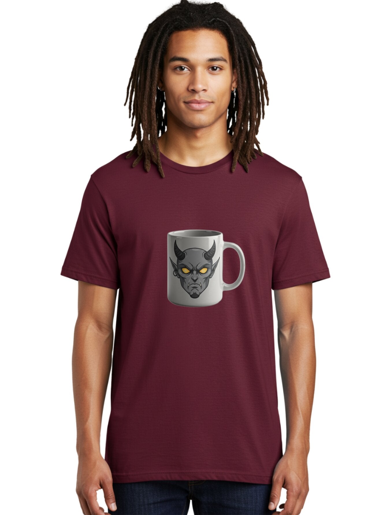 Devil-Mug-1 Men'S Graphic Tee, 100% Cotton, Comfortable Casual Summer Wear, Machine Washable, Vintage Camera, Old Camera, Antique Camera, Black Camera, Classic Photography, Photography Equipment, Nostalgic Device, Film Camera, Camera Art Baq683 28