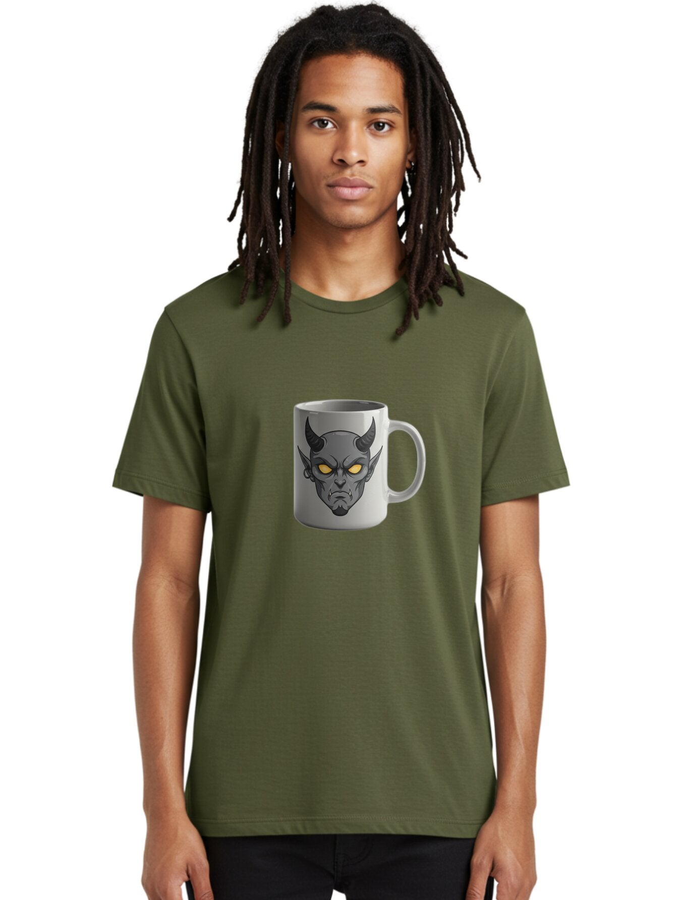 Devil-Mug-1 Men'S Graphic Tee, 100% Cotton, Comfortable Casual Summer Wear, Machine Washable, Vintage Camera, Old Camera, Antique Camera, Black Camera, Classic Photography, Photography Equipment, Nostalgic Device, Film Camera, Camera Art Baq683 23