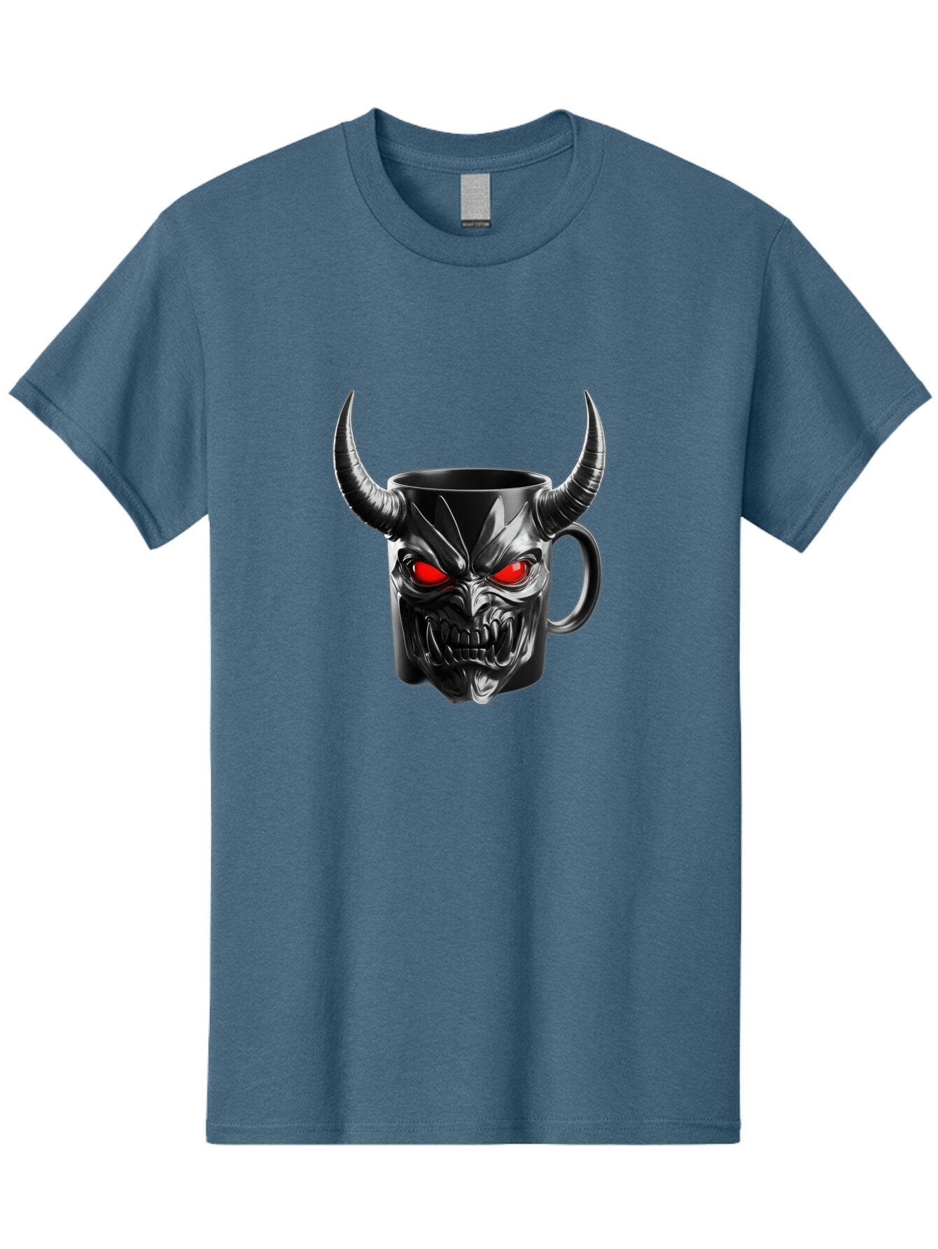 Devil-Mug-2 Men'S Graphic Tee, 100% Cotton, Comfortable Casual Summer Wear, Machine Washable, Vintage Camera, Old Camera, Antique Camera, Black Camera, Classic Photography, Photography Equipment, Nostalgic Device, Film Camera, Camera Art Baq684 3