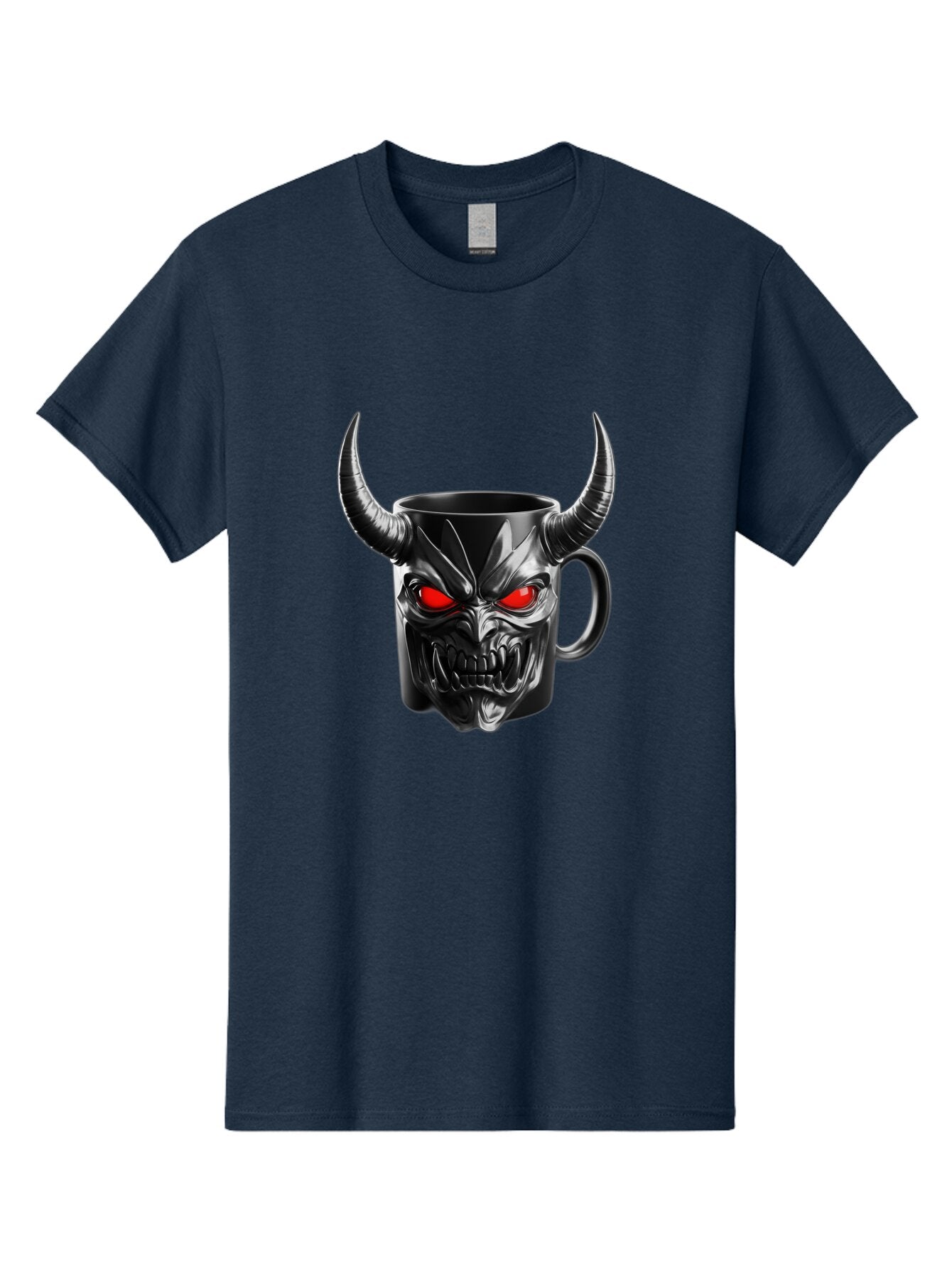 Devil-Mug-2 Men'S Graphic Tee, 100% Cotton, Comfortable Casual Summer Wear, Machine Washable, Vintage Camera, Old Camera, Antique Camera, Black Camera, Classic Photography, Photography Equipment, Nostalgic Device, Film Camera, Camera Art Baq684 2