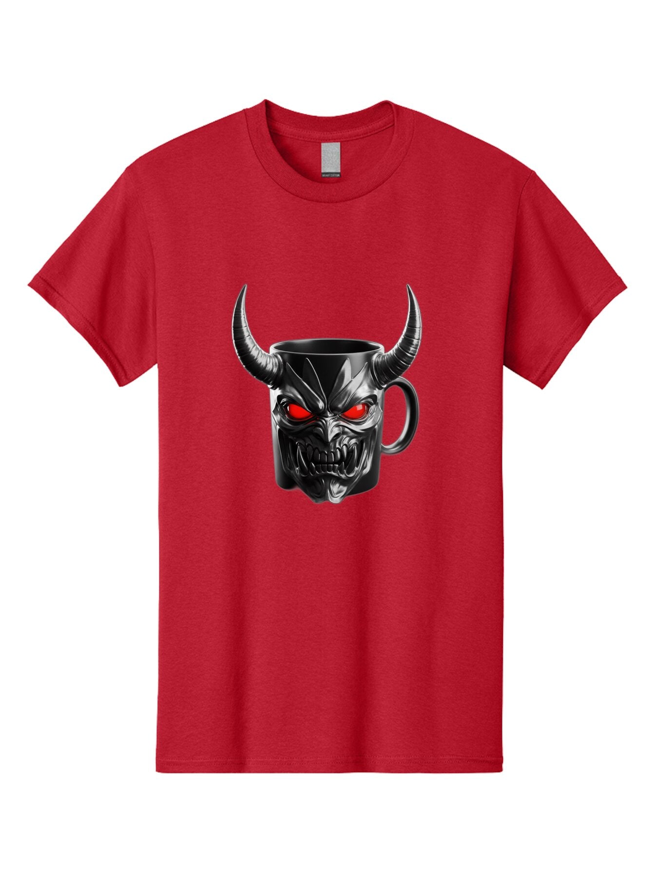 Devil-Mug-2 Men'S Graphic Tee, 100% Cotton, Comfortable Casual Summer Wear, Machine Washable, Vintage Camera, Old Camera, Antique Camera, Black Camera, Classic Photography, Photography Equipment, Nostalgic Device, Film Camera, Camera Art Baq684 1