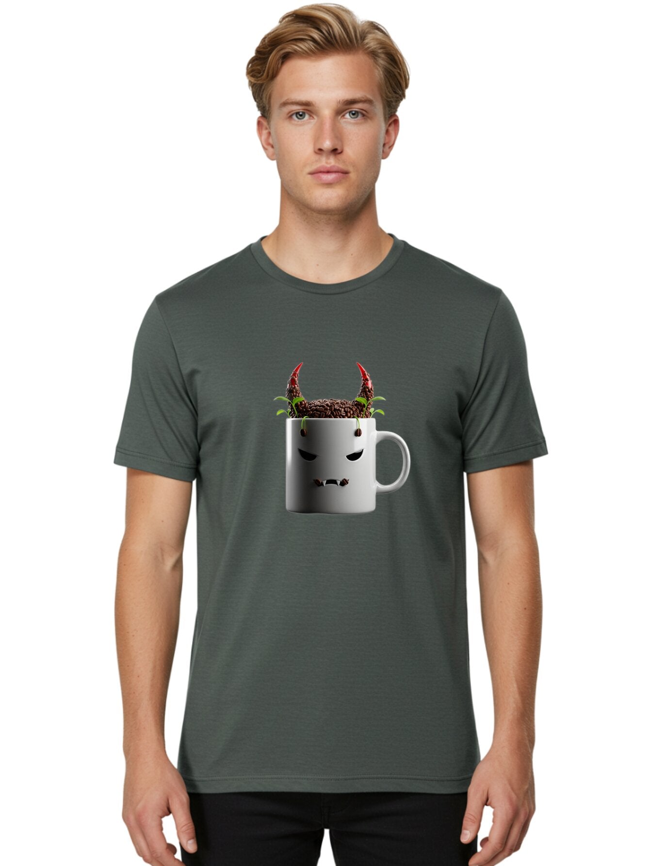 Devilish-Coffee-Mug-1 Men'S Graphic Tee, 100% Cotton, Comfortable Casual Summer Wear, Machine Washable, Vintage Camera, Old Camera, Antique Camera, Black Camera, Classic Photography, Photography Equipment, Nostalgic Device, Film Camera, Baq686 19
