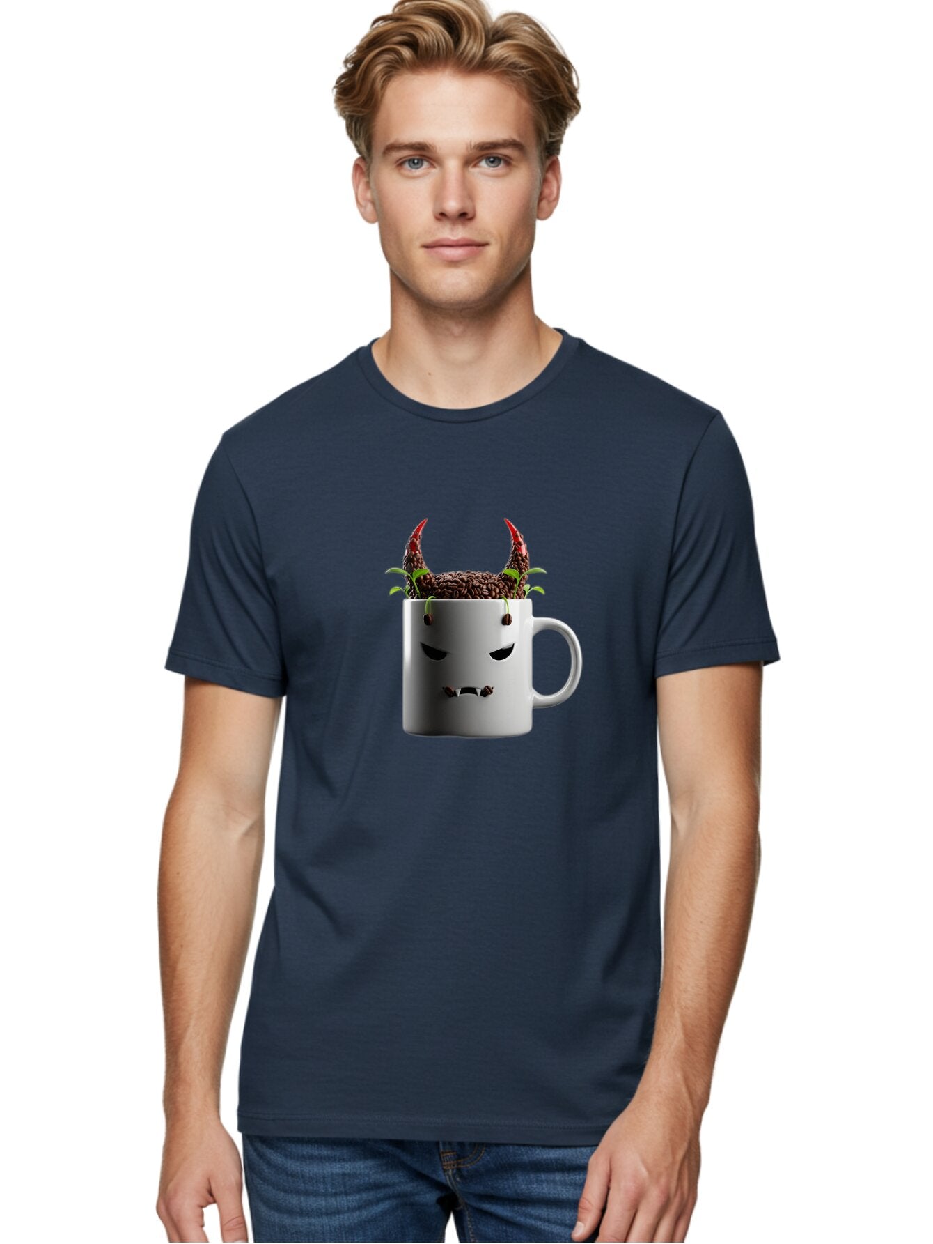 Devilish-Coffee-Mug-1 Men'S Graphic Tee, 100% Cotton, Comfortable Casual Summer Wear, Machine Washable, Vintage Camera, Old Camera, Antique Camera, Black Camera, Classic Photography, Photography Equipment, Nostalgic Device, Film Camera, Baq686 23