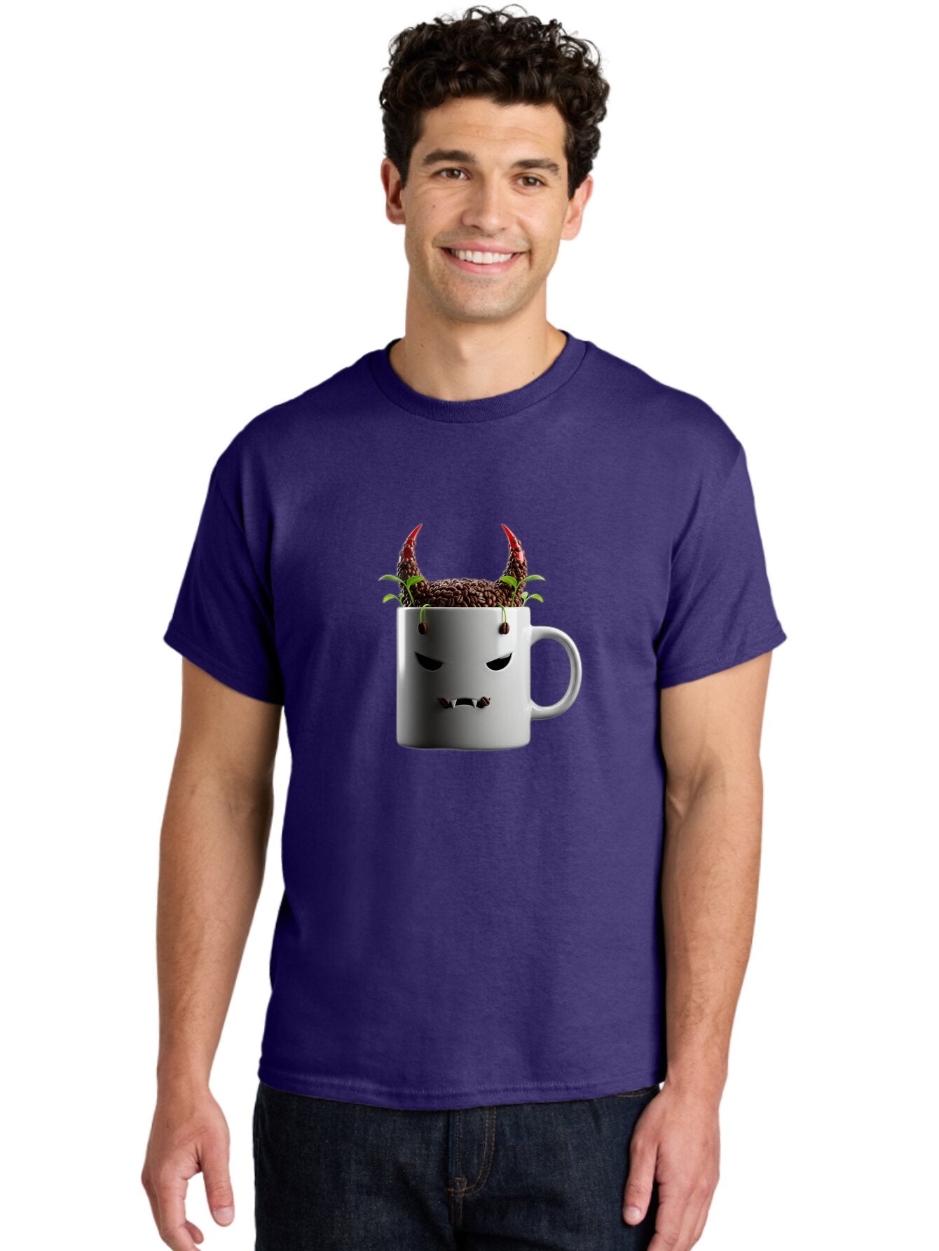 Devilish-Coffee-Mug-1 Men'S Graphic Tee, 100% Cotton, Comfortable Casual Summer Wear, Machine Washable, Vintage Camera, Old Camera, Antique Camera, Black Camera, Classic Photography, Photography Equipment, Nostalgic Device, Film Camera, Baq686 25
