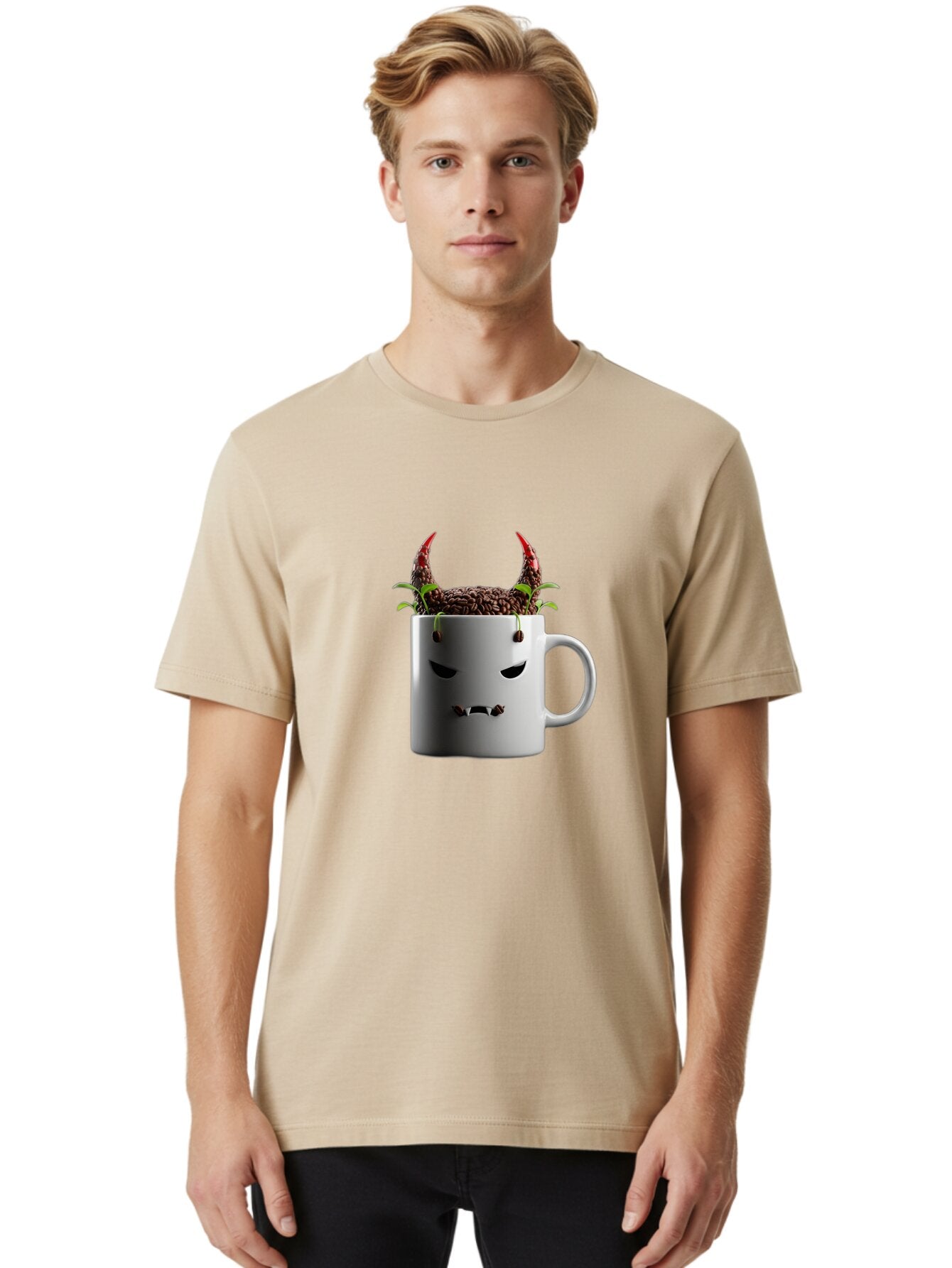 Devilish-Coffee-Mug-1 Men'S Graphic Tee, 100% Cotton, Comfortable Casual Summer Wear, Machine Washable, Vintage Camera, Old Camera, Antique Camera, Black Camera, Classic Photography, Photography Equipment, Nostalgic Device, Film Camera, Baq686 18