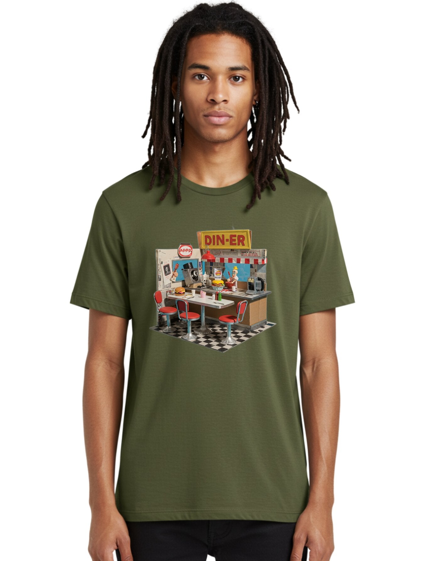 Din-Er Men'S Graphic Tee, 100% Cotton, Comfortable Casual Summer Wear, Machine Washable, Vintage Camera, Old Camera, Antique Camera, Black Camera, Classic Photography, Photography Equipment, Nostalgic Device, Film Camera, Camera Art Baq690 19
