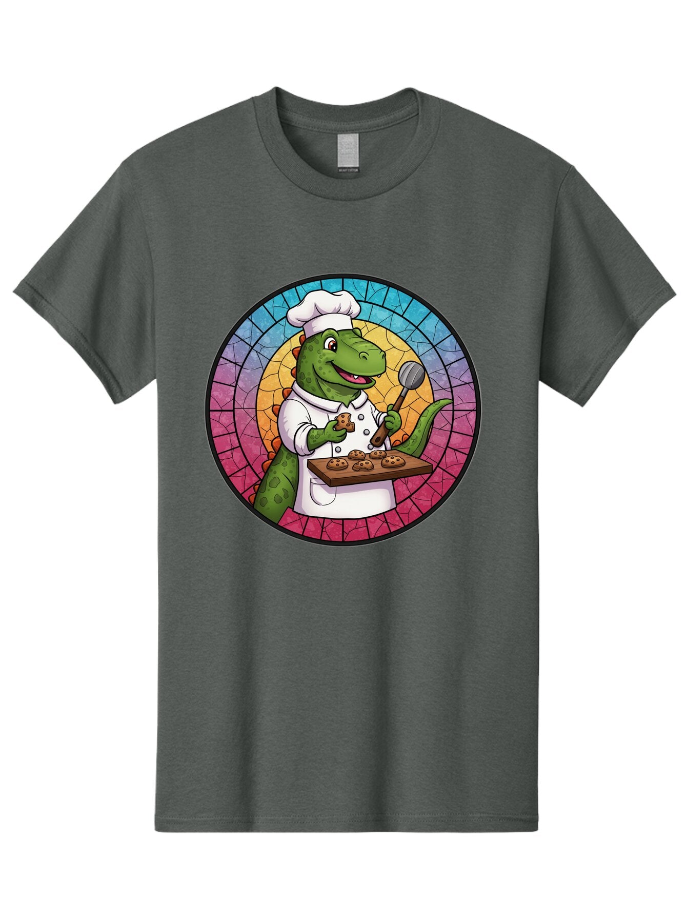 Dino-Chef-1 Men'S Graphic Tee, 100% Cotton, Comfortable Casual Summer Wear, Machine Washable, Vintage Camera, Old Camera, Antique Camera, Black Camera, Classic Photography, Photography Equipment, Nostalgic Device, Film Camera, Camera Art Baq691 2