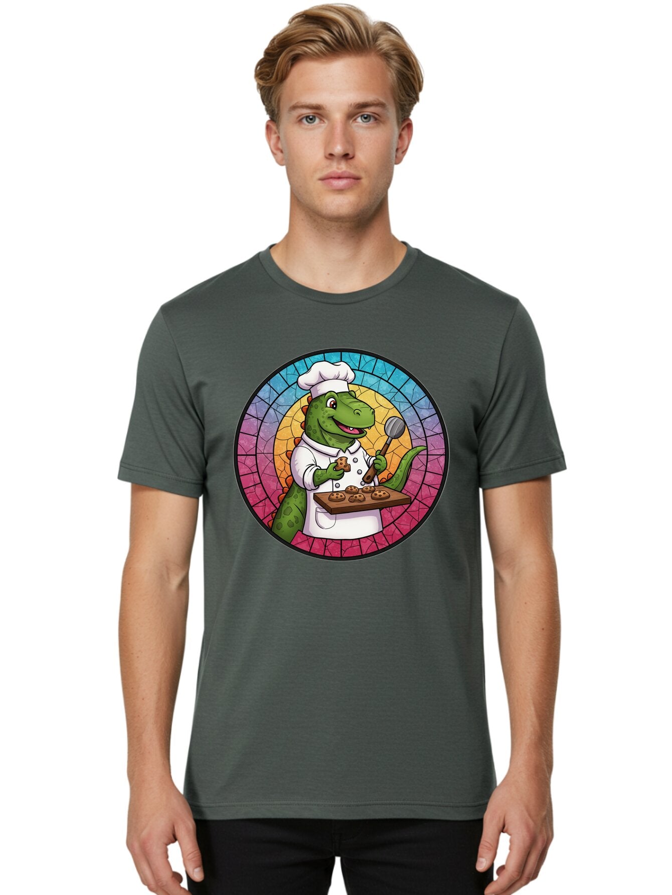 Dino-Chef-1 Men'S Graphic Tee, 100% Cotton, Comfortable Casual Summer Wear, Machine Washable, Vintage Camera, Old Camera, Antique Camera, Black Camera, Classic Photography, Photography Equipment, Nostalgic Device, Film Camera, Camera Art Baq691 21