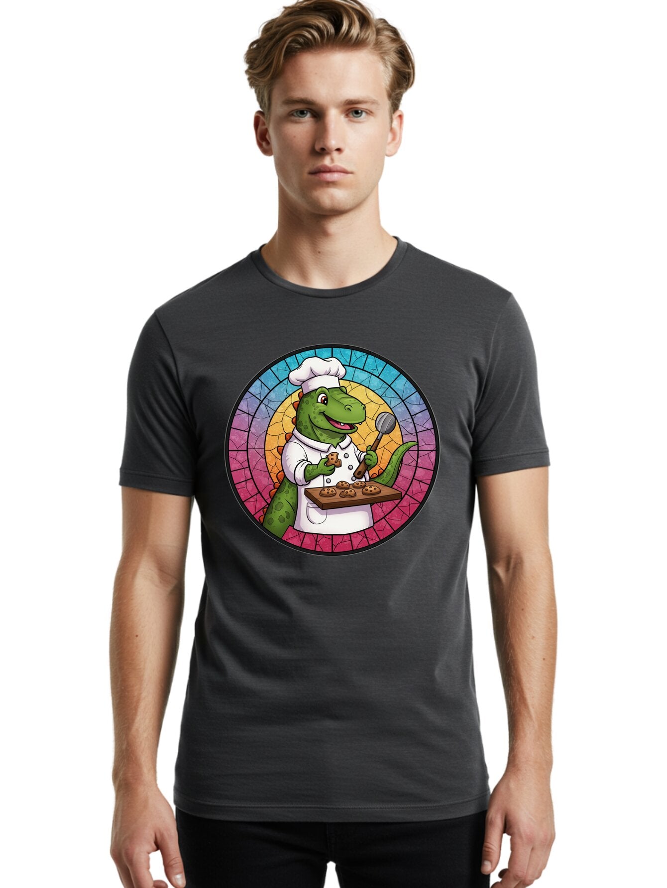 Dino-Chef-1 Men'S Graphic Tee, 100% Cotton, Comfortable Casual Summer Wear, Machine Washable, Vintage Camera, Old Camera, Antique Camera, Black Camera, Classic Photography, Photography Equipment, Nostalgic Device, Film Camera, Camera Art Baq691 19