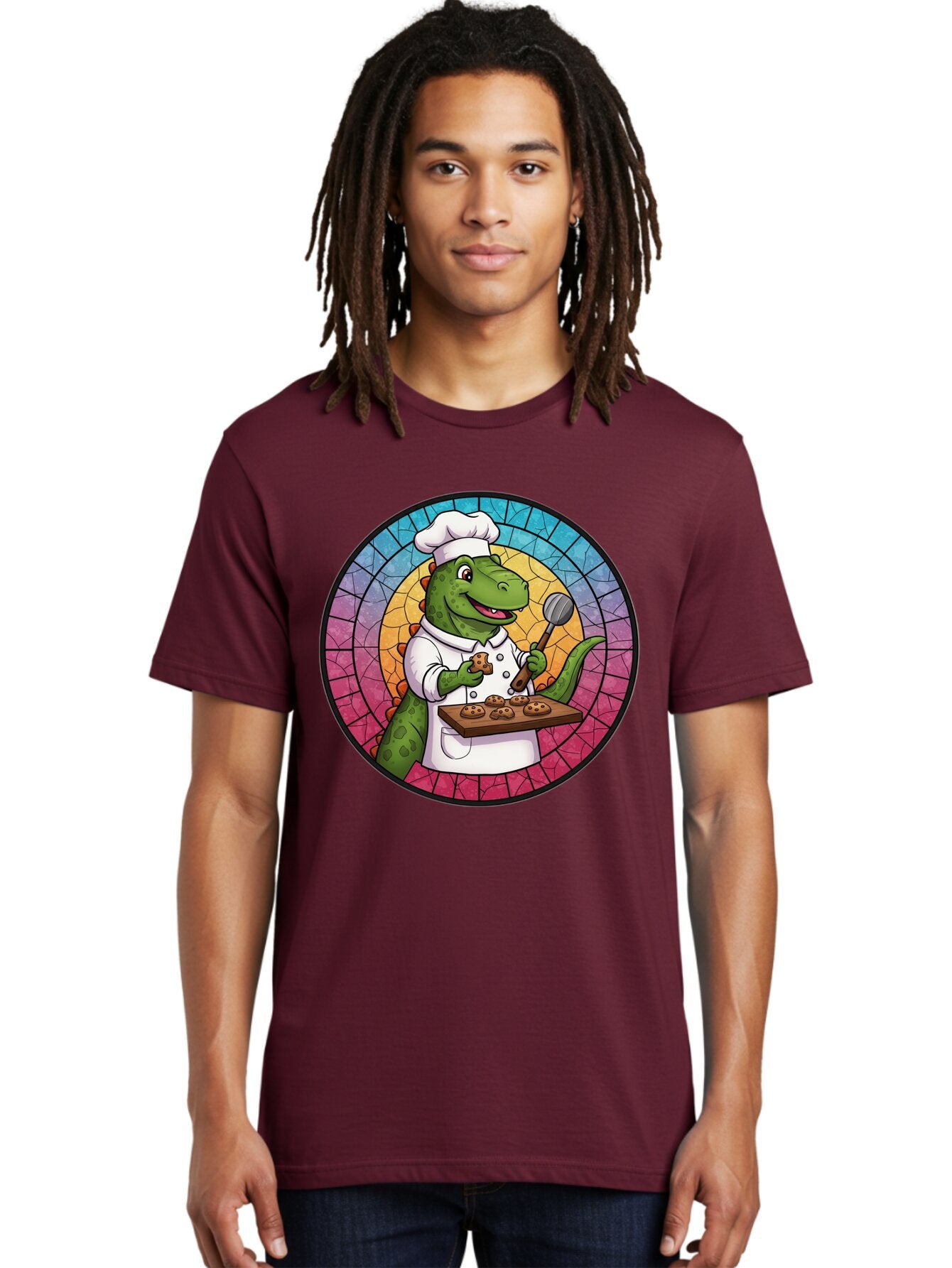 Dino-Chef-1 Men'S Graphic Tee, 100% Cotton, Comfortable Casual Summer Wear, Machine Washable, Vintage Camera, Old Camera, Antique Camera, Black Camera, Classic Photography, Photography Equipment, Nostalgic Device, Film Camera, Camera Art Baq691 30