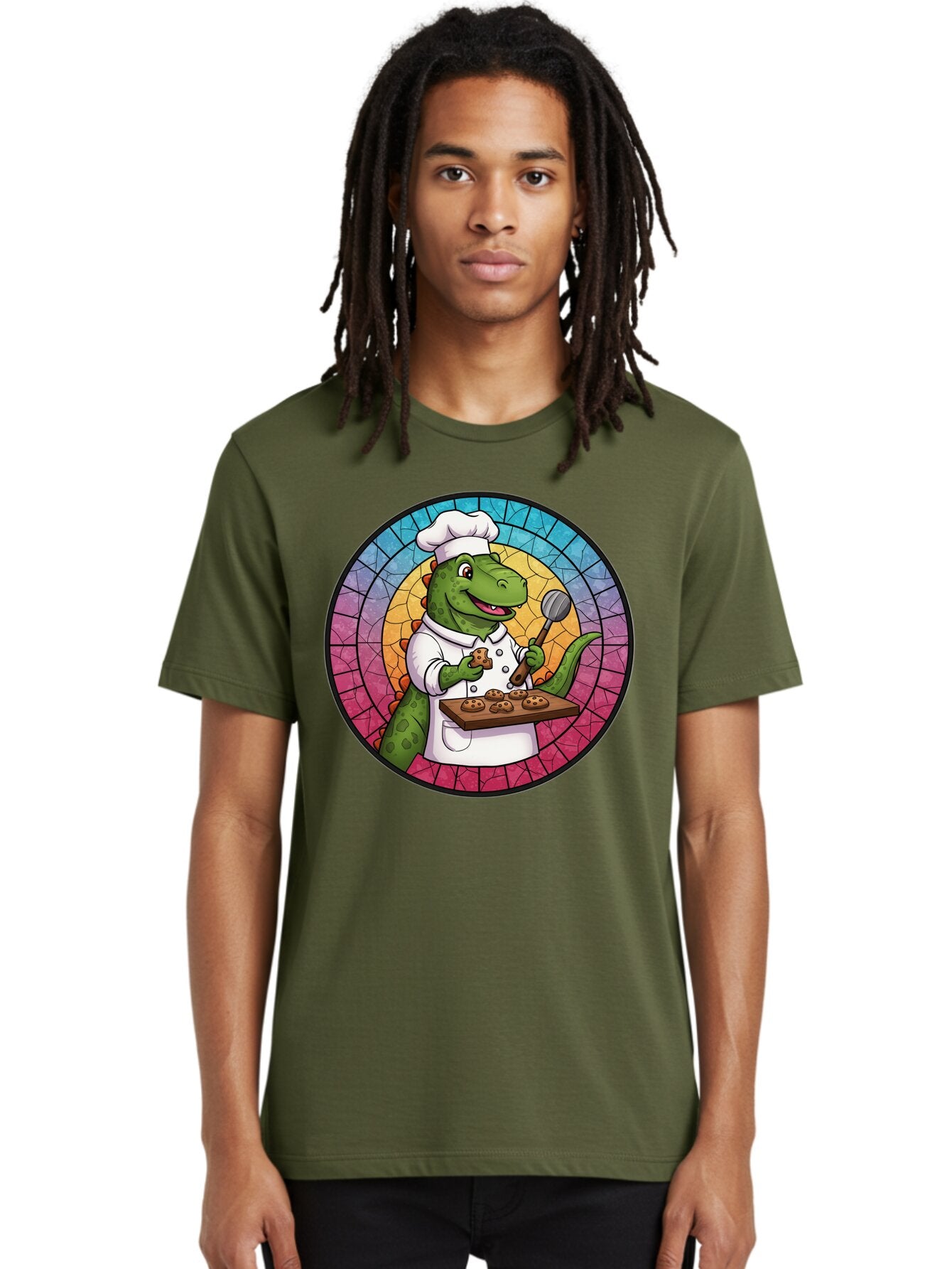 Dino-Chef-1 Men'S Graphic Tee, 100% Cotton, Comfortable Casual Summer Wear, Machine Washable, Vintage Camera, Old Camera, Antique Camera, Black Camera, Classic Photography, Photography Equipment, Nostalgic Device, Film Camera, Camera Art Baq691 26