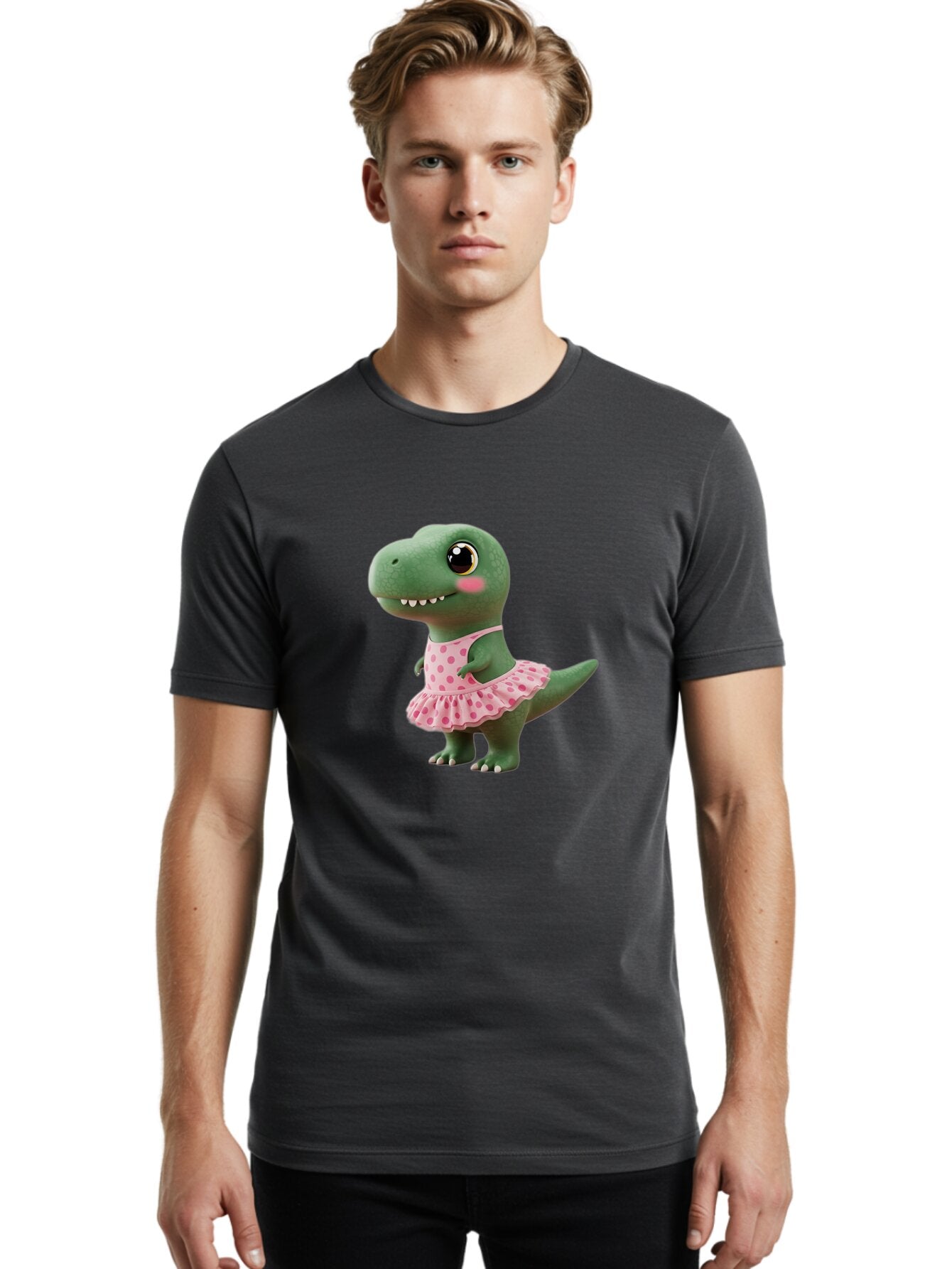 Dino-In-Pink-Dress Men'S Graphic Tee, 100% Cotton, Comfortable Casual Summer Wear, Machine Washable, Vintage Camera, Old Camera, Antique Camera, Black Camera, Classic Photography, Photography Equipment, Nostalgic Device, Film Camera, Baq693 22