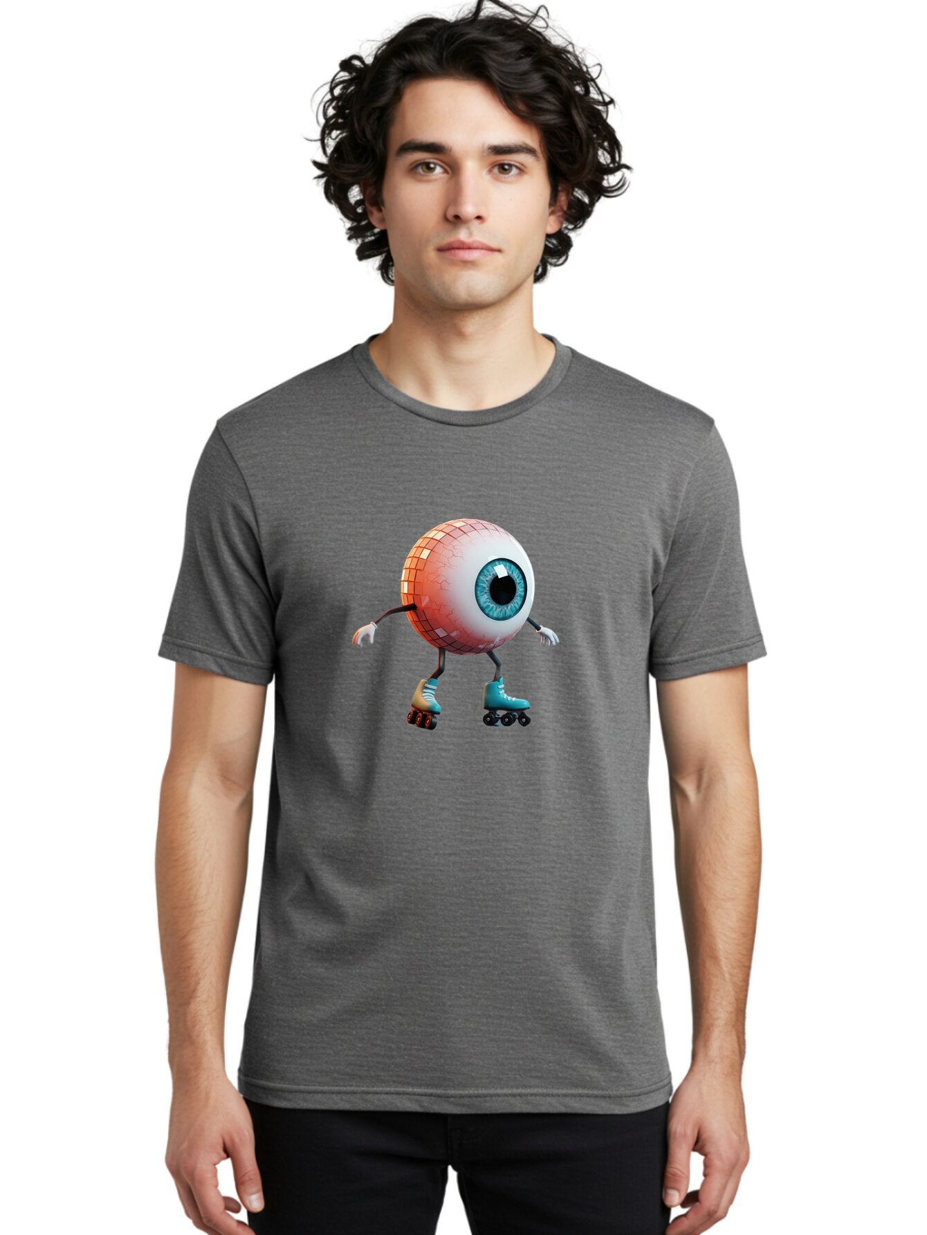 Disco-Eyeball Men'S Graphic Tee, 100% Cotton, Comfortable Casual Summer Wear, Machine Washable, Vintage Camera, Old Camera, Antique Camera, Black Camera, Classic Photography, Photography Equipment, Nostalgic Device, Film Camera, Camera Art Baq696 30