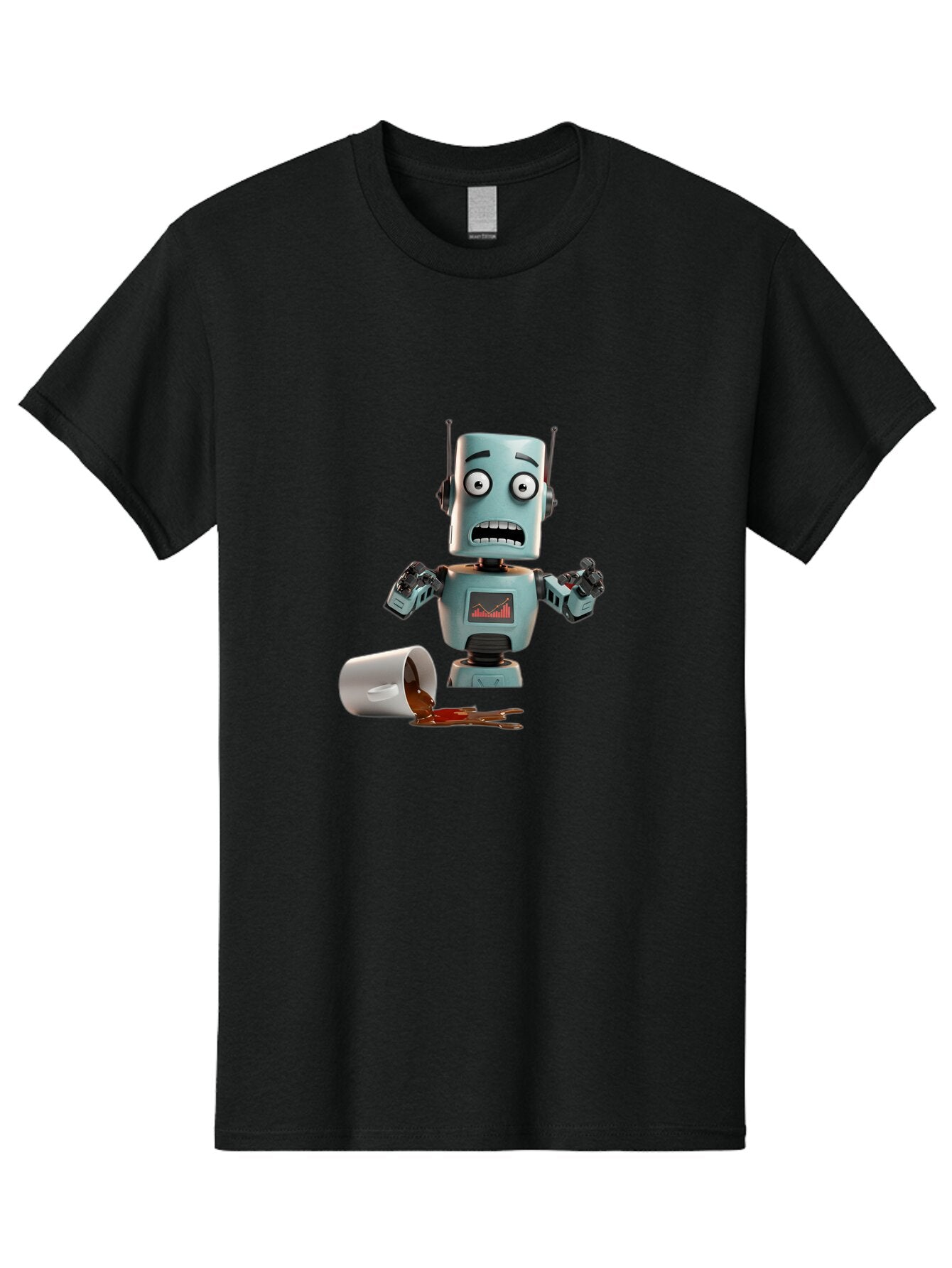 Distressed-Robot Men'S Graphic Tee, 100% Cotton, Comfortable Casual Summer Wear, Machine Washable, Vintage Camera, Old Camera, Antique Camera, Black Camera, Classic Photography, Photography Equipment, Nostalgic Device, Film Camera, Camera Art Baq698 1