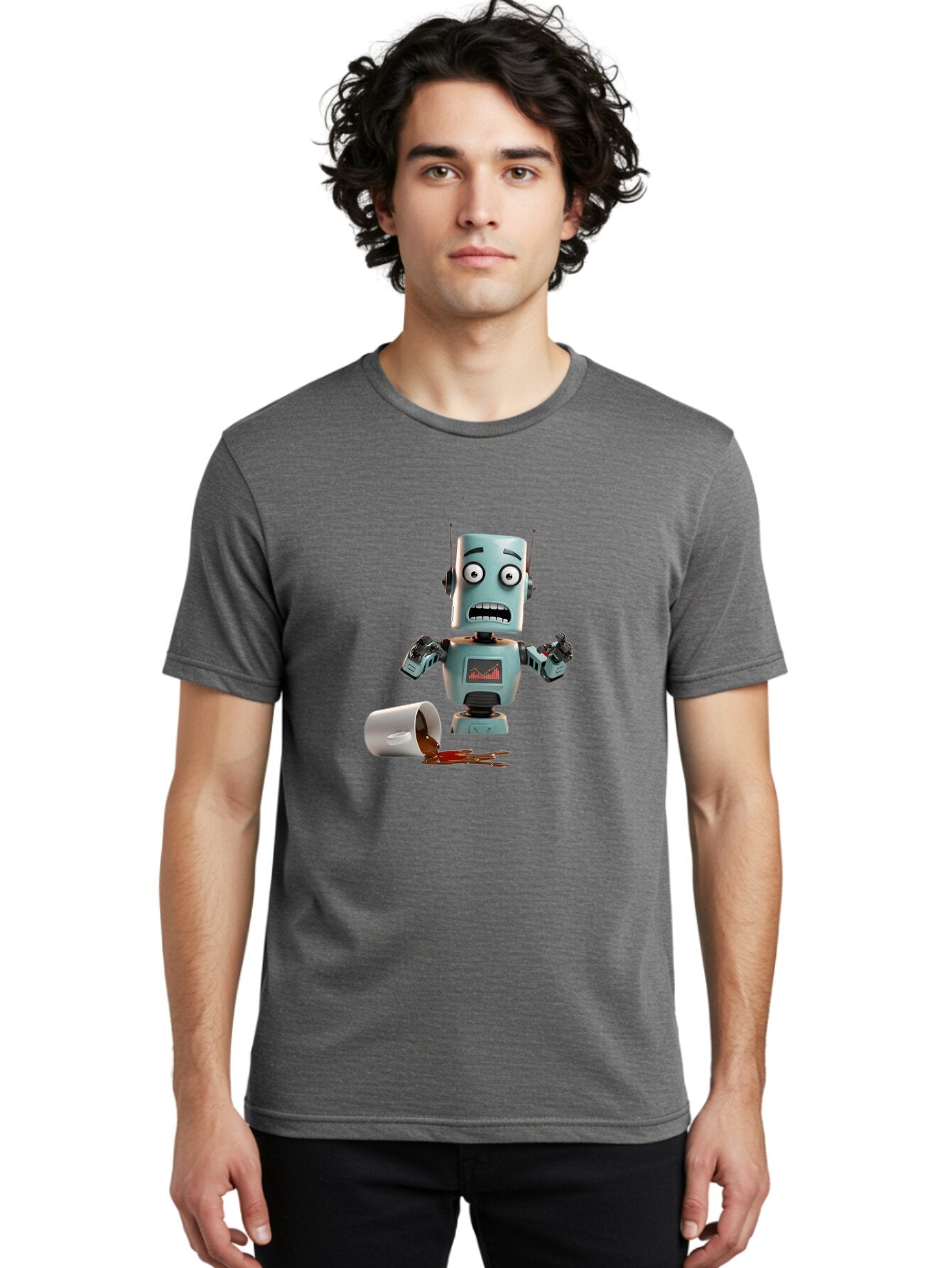 Distressed-Robot Men'S Graphic Tee, 100% Cotton, Comfortable Casual Summer Wear, Machine Washable, Vintage Camera, Old Camera, Antique Camera, Black Camera, Classic Photography, Photography Equipment, Nostalgic Device, Film Camera, Camera Art Baq698 16