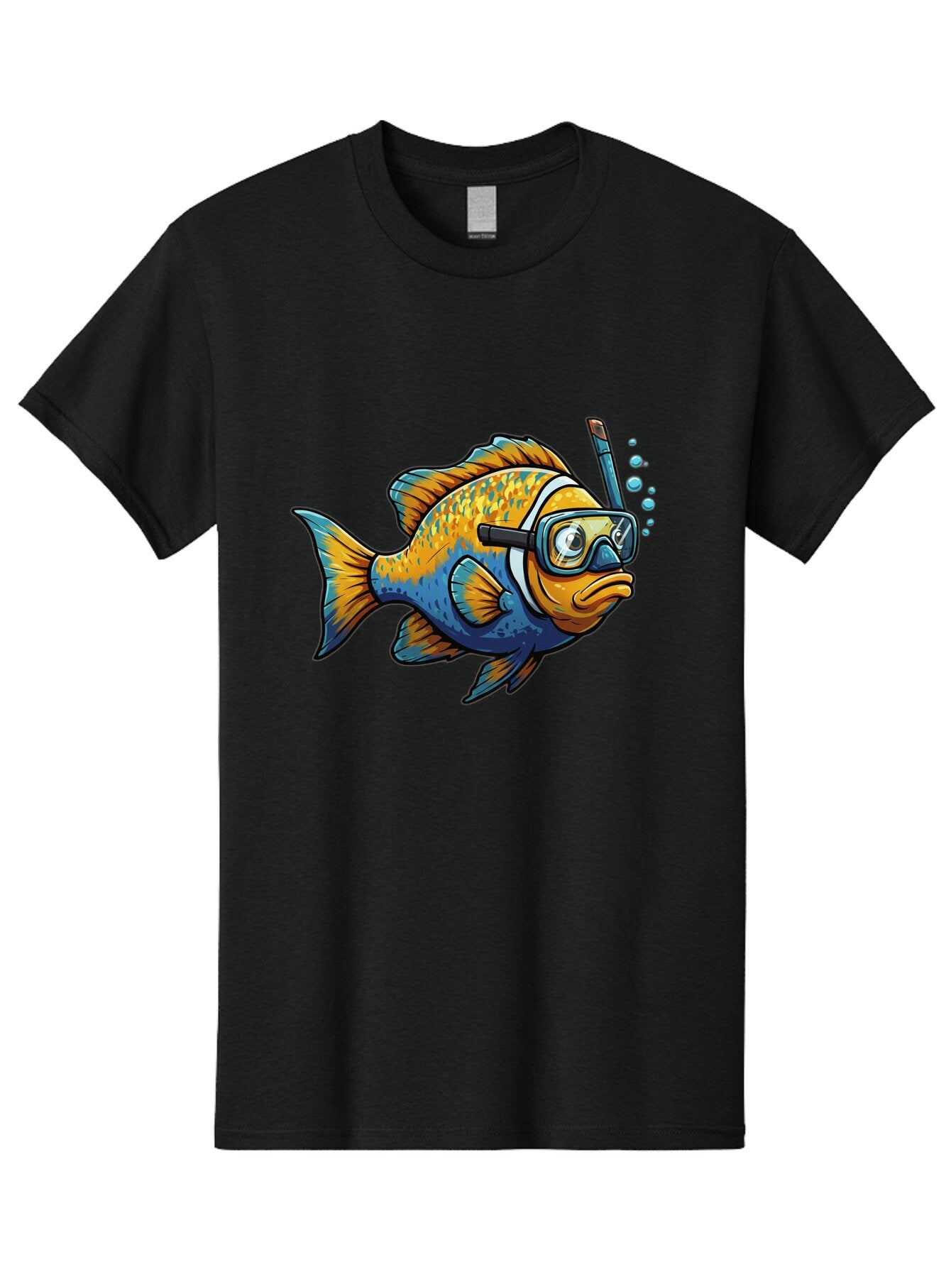 Diver-Fish Men'S Graphic Tee, 100% Cotton, Comfortable Casual Summer Wear, Machine Washable, Vintage Camera, Old Camera, Antique Camera, Black Camera, Classic Photography, Photography Equipment, Nostalgic Device, Film Camera, Camera Art Baq699 5