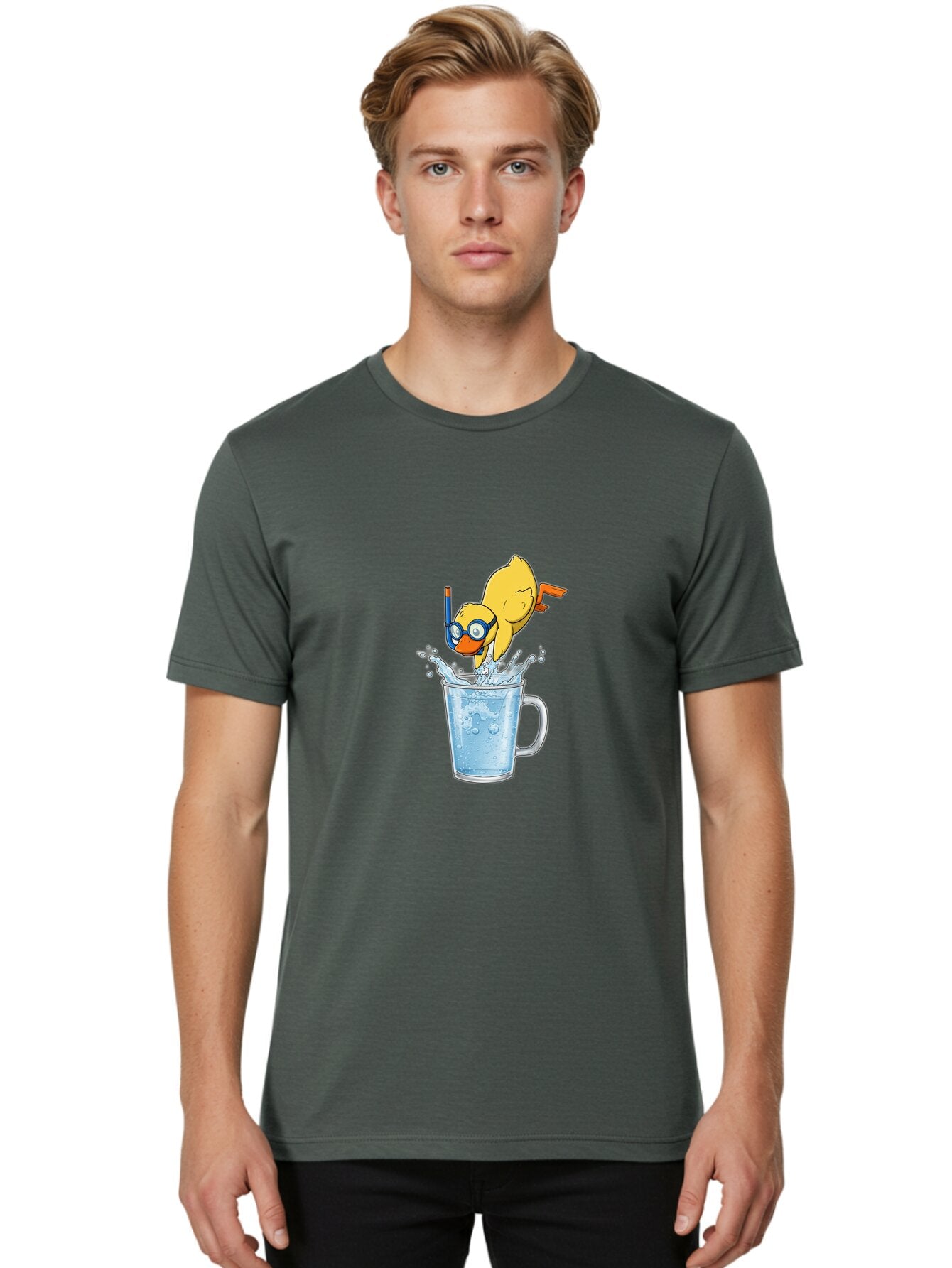 Diving-Duckling Men'S Graphic Tee, 100% Cotton, Comfortable Casual Summer Wear, Machine Washable, Vintage Camera, Old Camera, Antique Camera, Black Camera, Classic Photography, Photography Equipment, Nostalgic Device, Film Camera, Camera Art Baq700 21