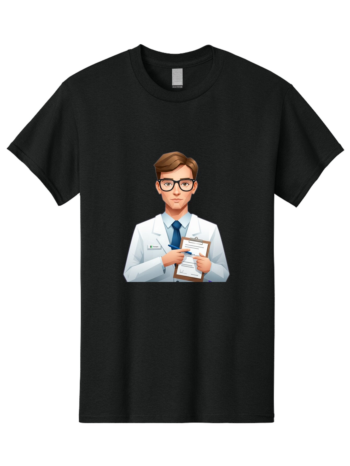 Doctor-With-Clipboard Men'S Graphic Tee, 100% Cotton, Comfortable Casual Summer Wear, Machine Washable, Vintage Camera, Old Camera, Antique Camera, Black Camera, Classic Photography, Photography Equipment, Nostalgic Device, Film Camera, Baq705 14