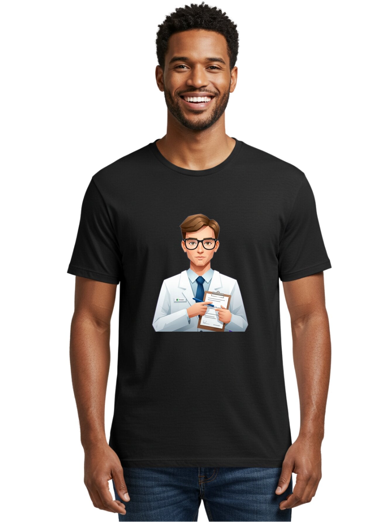 Doctor-With-Clipboard Men'S Graphic Tee, 100% Cotton, Comfortable Casual Summer Wear, Machine Washable, Vintage Camera, Old Camera, Antique Camera, Black Camera, Classic Photography, Photography Equipment, Nostalgic Device, Film Camera, Baq705 29