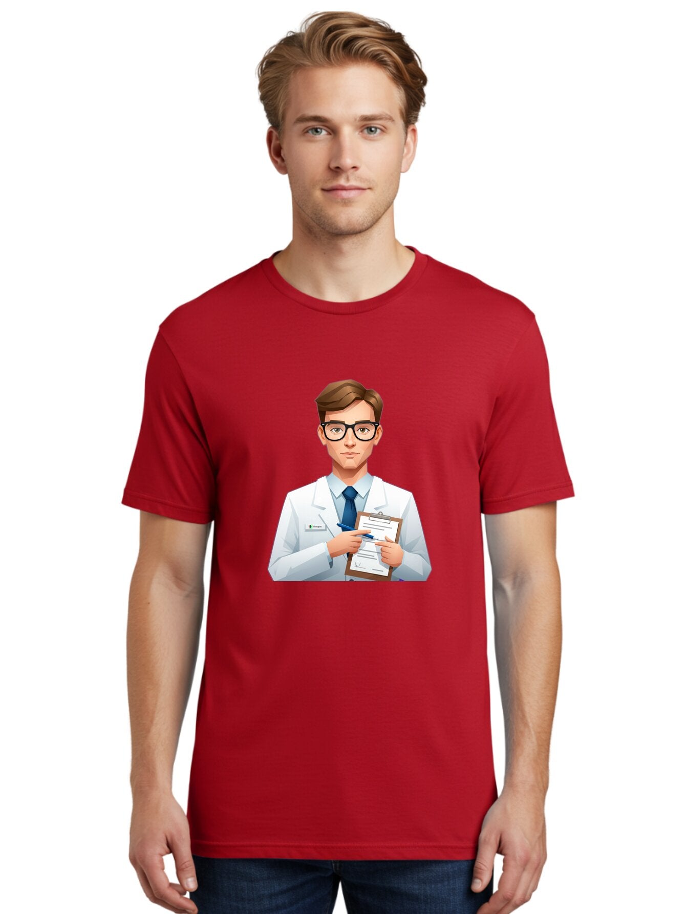 Doctor-With-Clipboard Men'S Graphic Tee, 100% Cotton, Comfortable Casual Summer Wear, Machine Washable, Vintage Camera, Old Camera, Antique Camera, Black Camera, Classic Photography, Photography Equipment, Nostalgic Device, Film Camera, Baq705 25