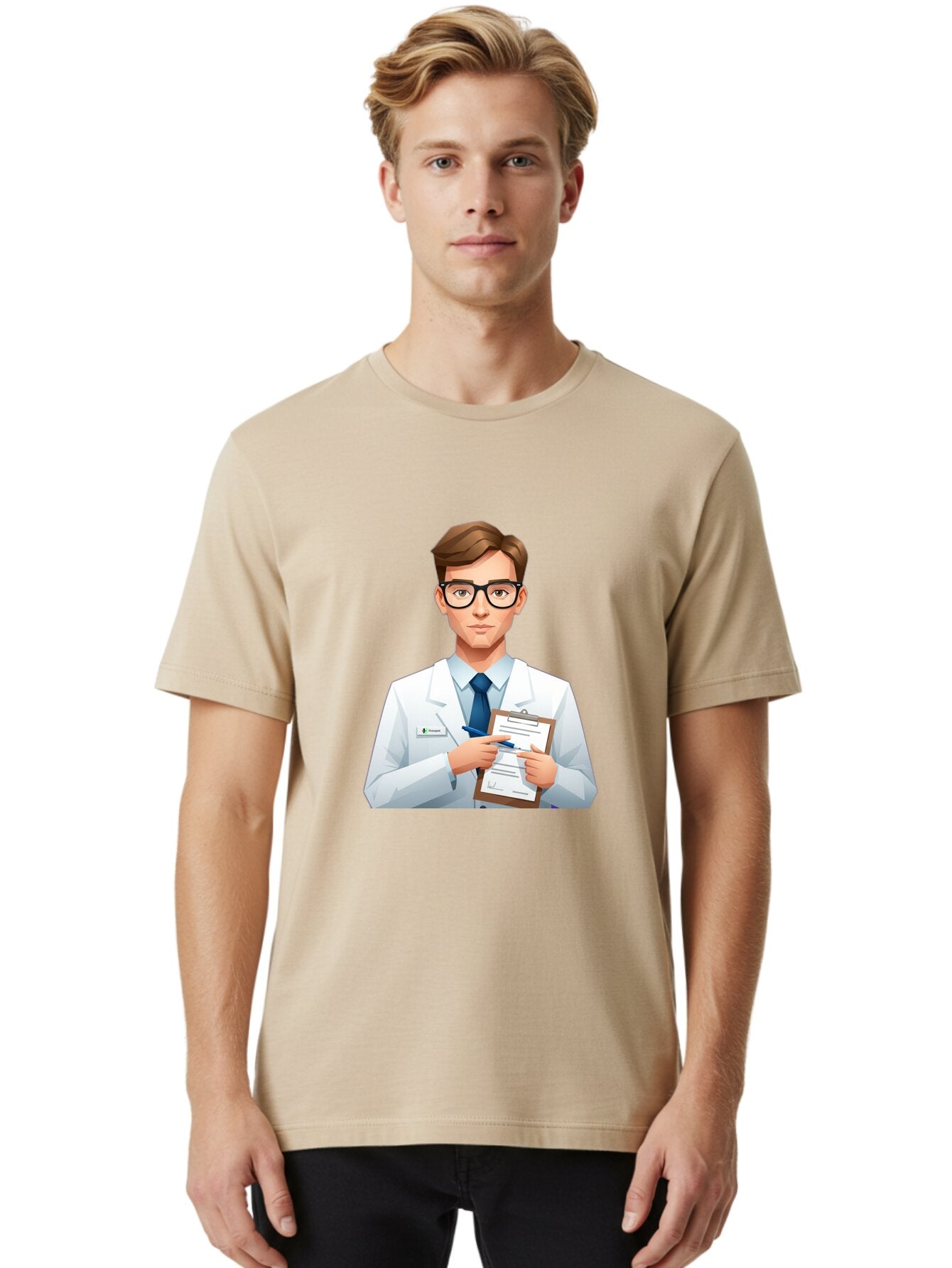 Doctor-With-Clipboard Men'S Graphic Tee, 100% Cotton, Comfortable Casual Summer Wear, Machine Washable, Vintage Camera, Old Camera, Antique Camera, Black Camera, Classic Photography, Photography Equipment, Nostalgic Device, Film Camera, Baq705 23
