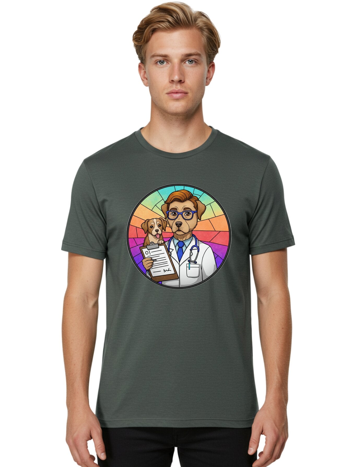 Dog-Doctor-1 Men'S Graphic Tee, 100% Cotton, Comfortable Casual Summer Wear, Machine Washable, Vintage Camera, Old Camera, Antique Camera, Black Camera, Classic Photography, Photography Equipment, Nostalgic Device, Film Camera, Camera Art Baq706 27