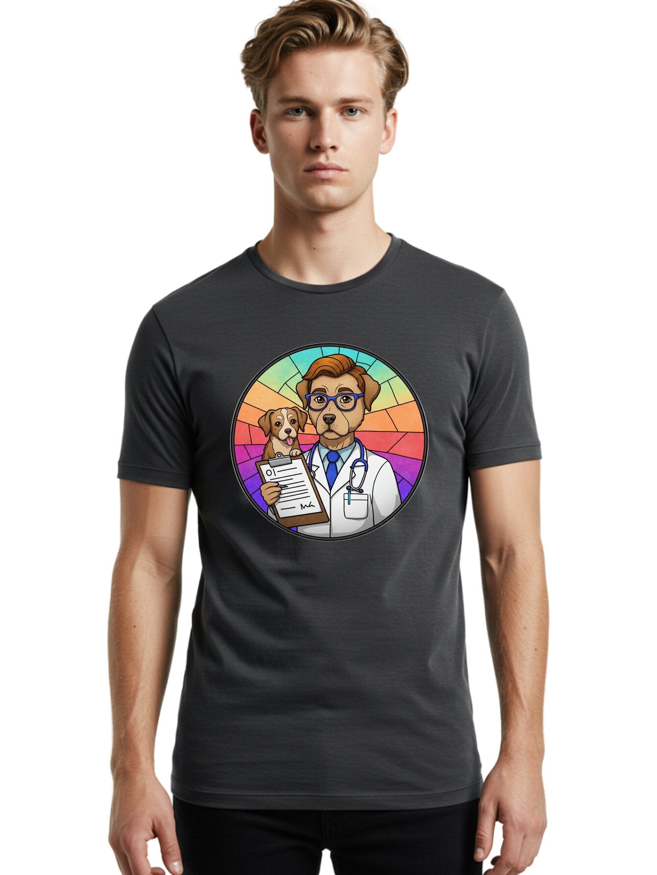 Dog-Doctor-1 Men'S Graphic Tee, 100% Cotton, Comfortable Casual Summer Wear, Machine Washable, Vintage Camera, Old Camera, Antique Camera, Black Camera, Classic Photography, Photography Equipment, Nostalgic Device, Film Camera, Camera Art Baq706 25