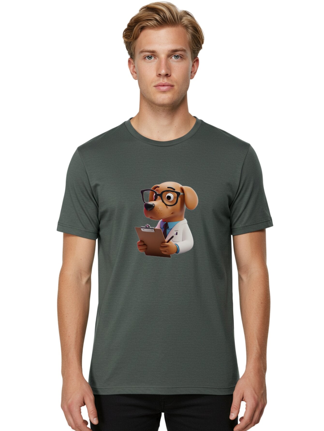 Dog-In-Lab-Coat Men'S Graphic Tee, 100% Cotton, Comfortable Casual Summer Wear, Machine Washable, Vintage Camera, Old Camera, Antique Camera, Black Camera, Classic Photography, Photography Equipment, Nostalgic Device, Film Camera, Camera Art Baq708 29