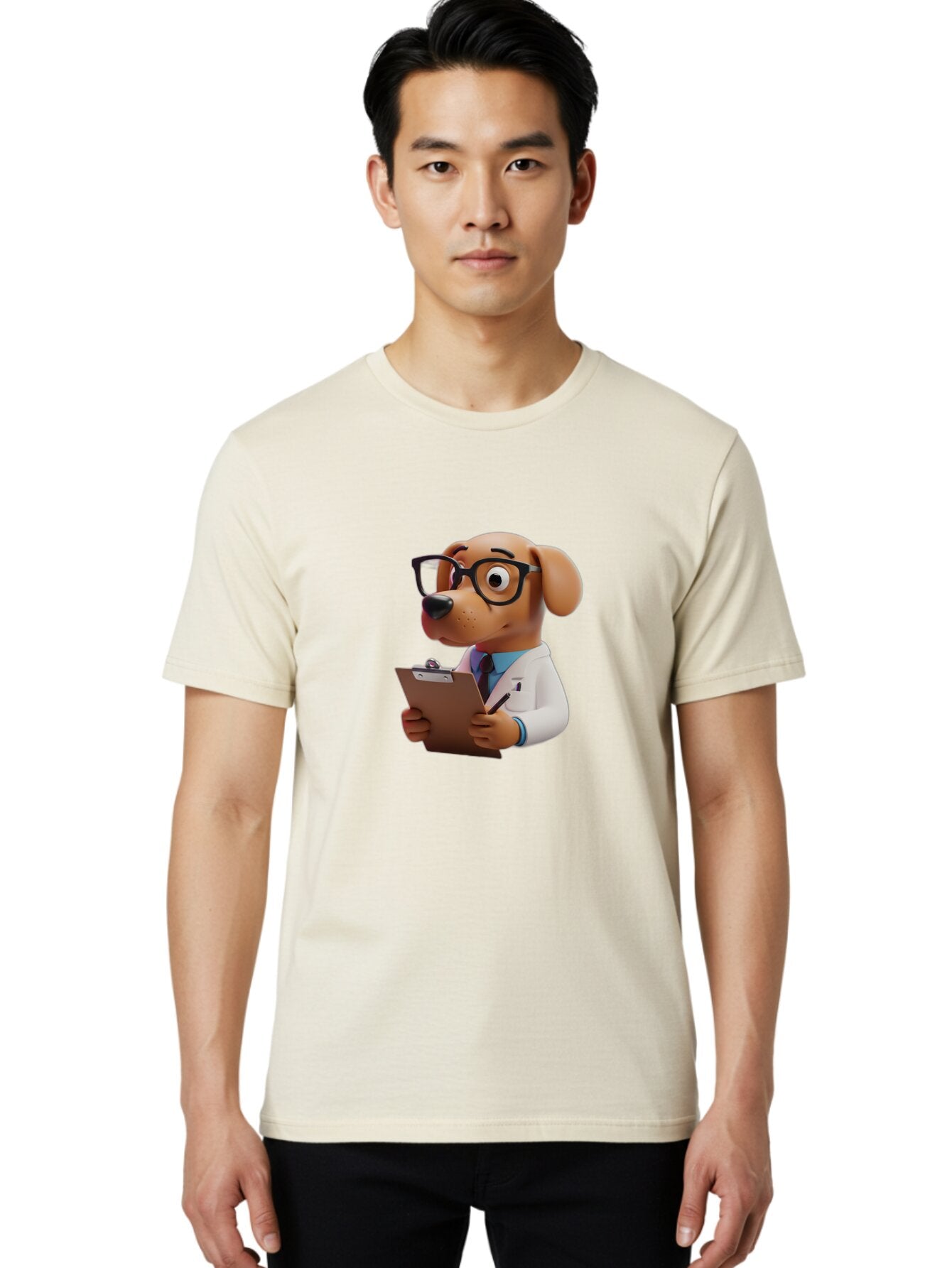 Dog-In-Lab-Coat Men'S Graphic Tee, 100% Cotton, Comfortable Casual Summer Wear, Machine Washable, Vintage Camera, Old Camera, Antique Camera, Black Camera, Classic Photography, Photography Equipment, Nostalgic Device, Film Camera, Camera Art Baq708 17