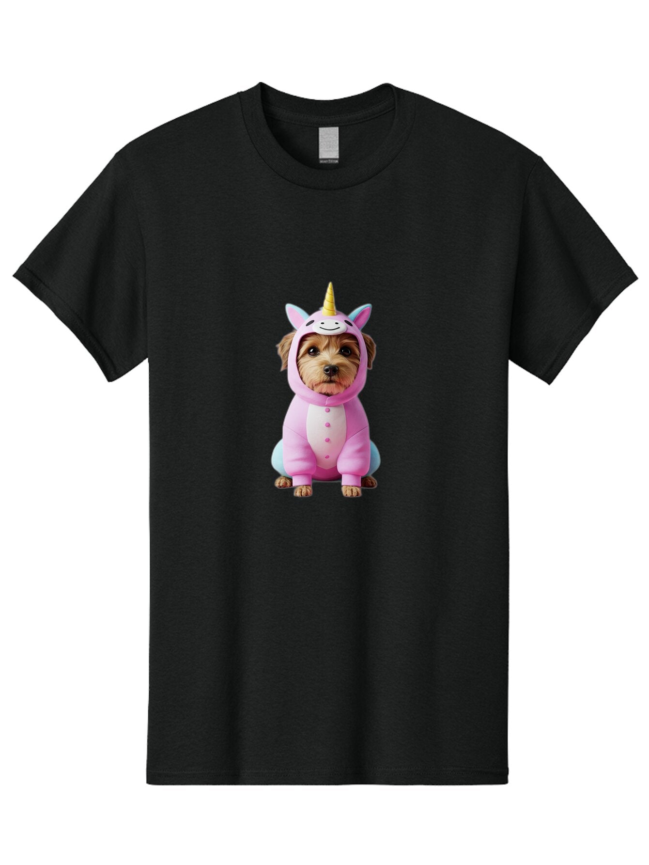 Dog-In-Unicorn-Costume-1 Men'S Graphic Tee, 100% Cotton, Comfortable Casual Summer Wear, Machine Washable, Vintage Camera, Old Camera, Antique Camera, Black Camera, Classic Photography, Photography Equipment, Nostalgic Device, Film Camera, Baq709 8