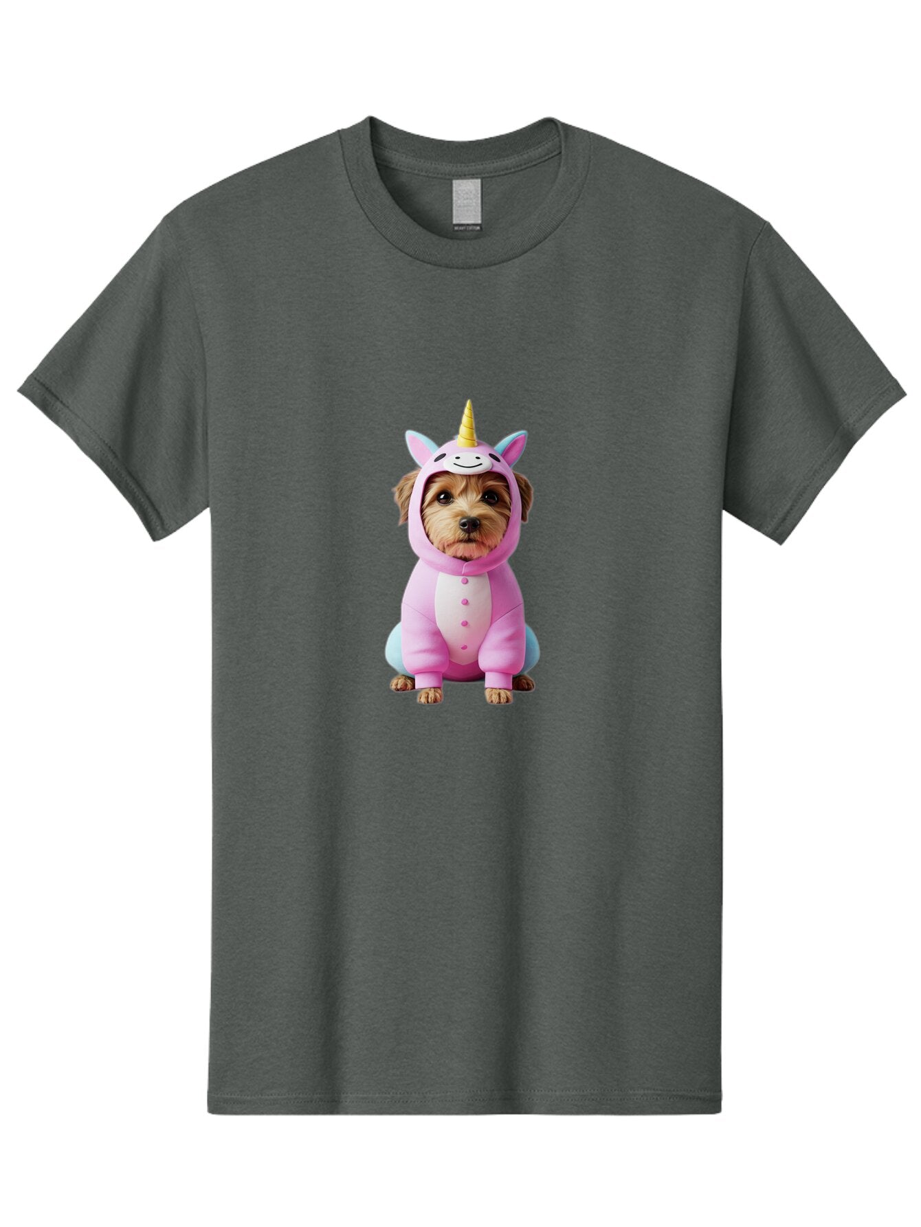 Dog-In-Unicorn-Costume-1 Men'S Graphic Tee, 100% Cotton, Comfortable Casual Summer Wear, Machine Washable, Vintage Camera, Old Camera, Antique Camera, Black Camera, Classic Photography, Photography Equipment, Nostalgic Device, Film Camera, Baq709 15