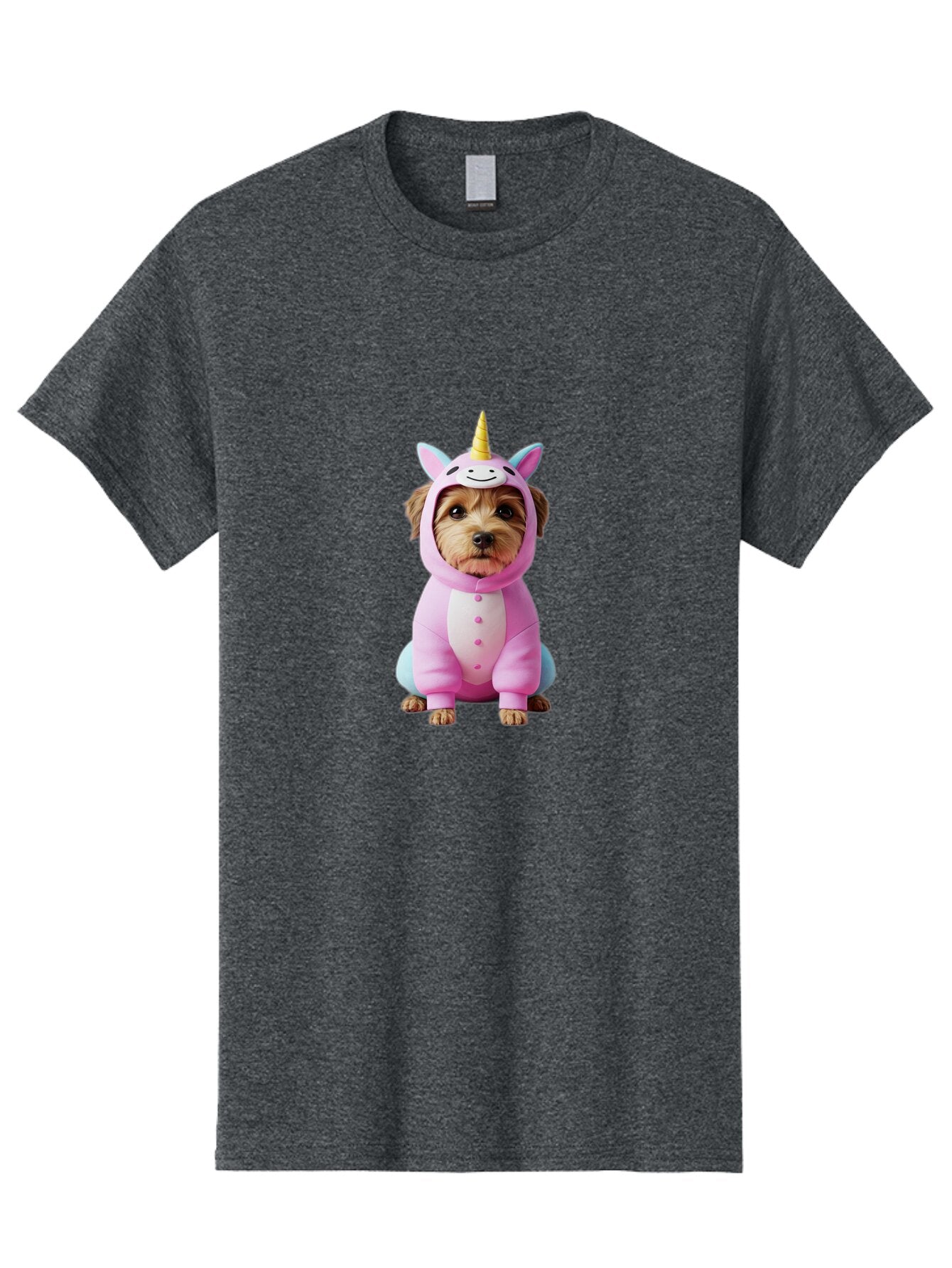 Dog-In-Unicorn-Costume-1 Men'S Graphic Tee, 100% Cotton, Comfortable Casual Summer Wear, Machine Washable, Vintage Camera, Old Camera, Antique Camera, Black Camera, Classic Photography, Photography Equipment, Nostalgic Device, Film Camera, Baq709 11