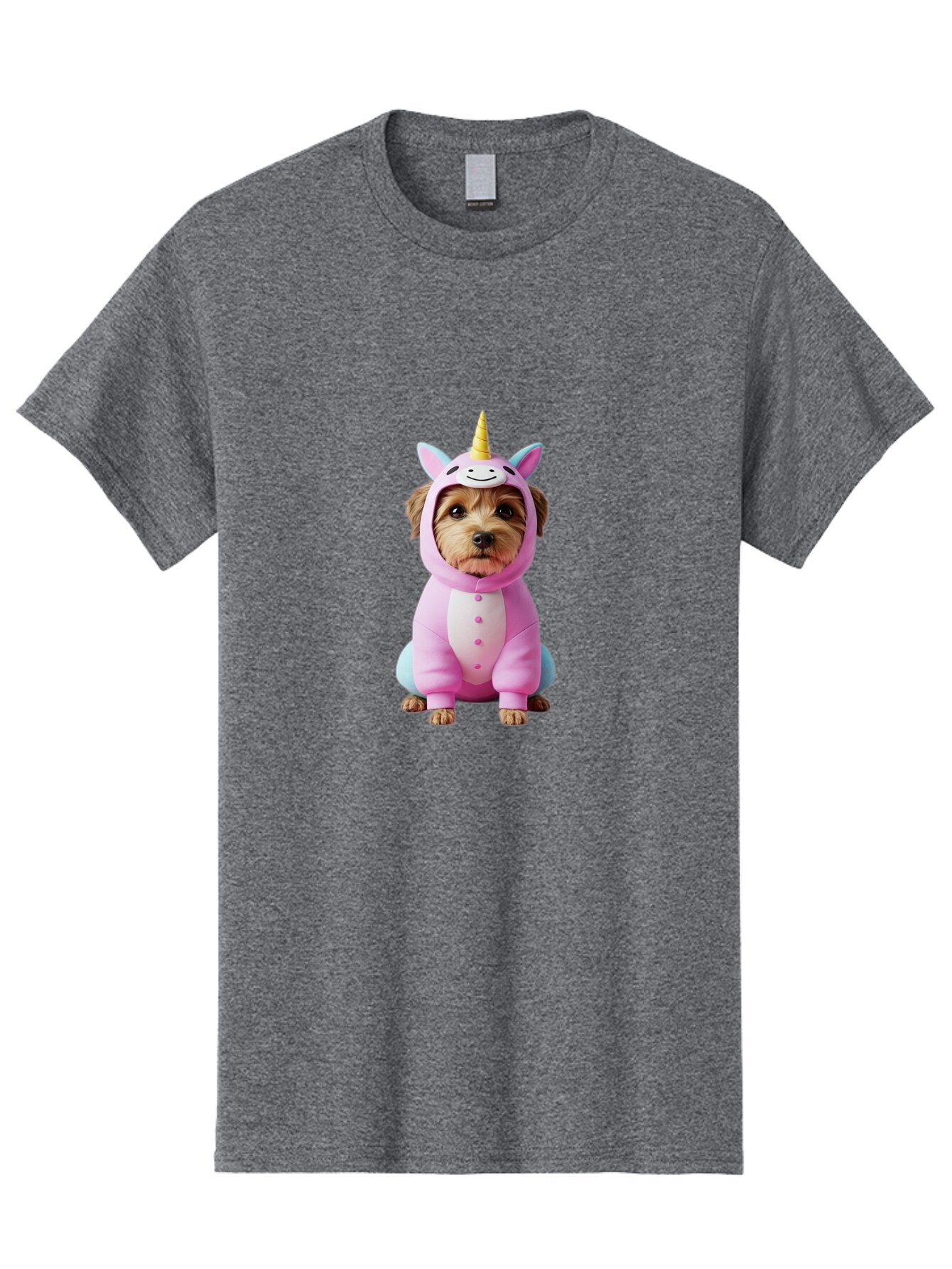 Dog-In-Unicorn-Costume-1 Men'S Graphic Tee, 100% Cotton, Comfortable Casual Summer Wear, Machine Washable, Vintage Camera, Old Camera, Antique Camera, Black Camera, Classic Photography, Photography Equipment, Nostalgic Device, Film Camera, Baq709 10