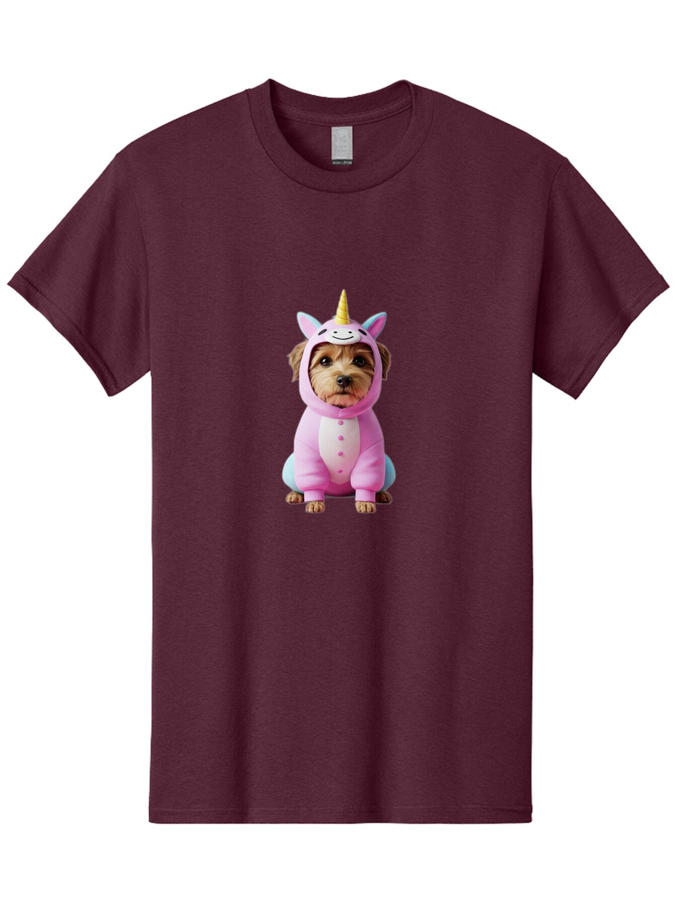 Dog-In-Unicorn-Costume-1 Men'S Graphic Tee, 100% Cotton, Comfortable Casual Summer Wear, Machine Washable, Vintage Camera, Old Camera, Antique Camera, Black Camera, Classic Photography, Photography Equipment, Nostalgic Device, Film Camera, Baq709 3