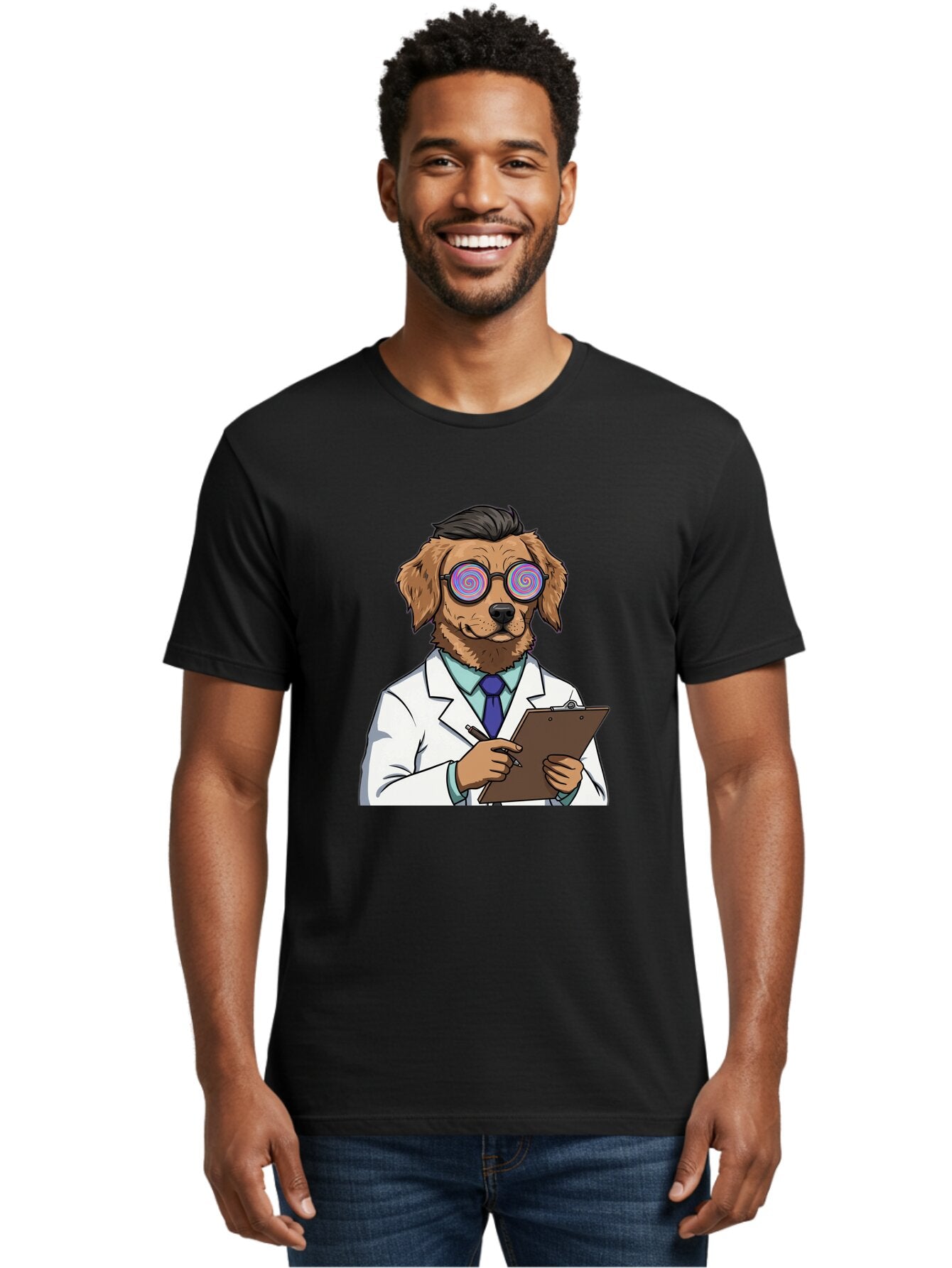 Dog-Scientist-1 Men'S Graphic Tee, 100% Cotton, Comfortable Casual Summer Wear, Machine Washable, Vintage Camera, Old Camera, Antique Camera, Black Camera, Classic Photography, Photography Equipment, Nostalgic Device, Film Camera, Camera Art Baq712 28