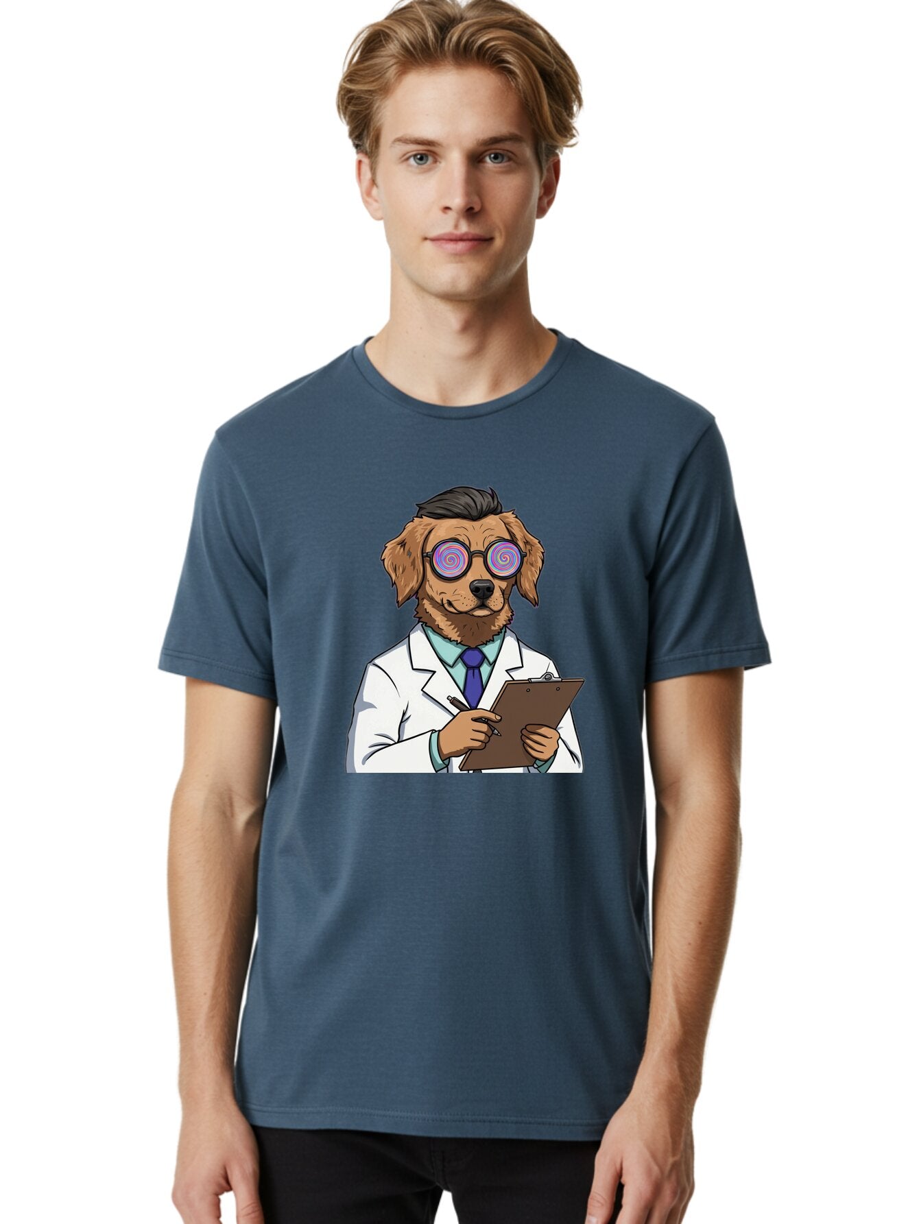 Dog-Scientist-1 Men'S Graphic Tee, 100% Cotton, Comfortable Casual Summer Wear, Machine Washable, Vintage Camera, Old Camera, Antique Camera, Black Camera, Classic Photography, Photography Equipment, Nostalgic Device, Film Camera, Camera Art Baq712 24