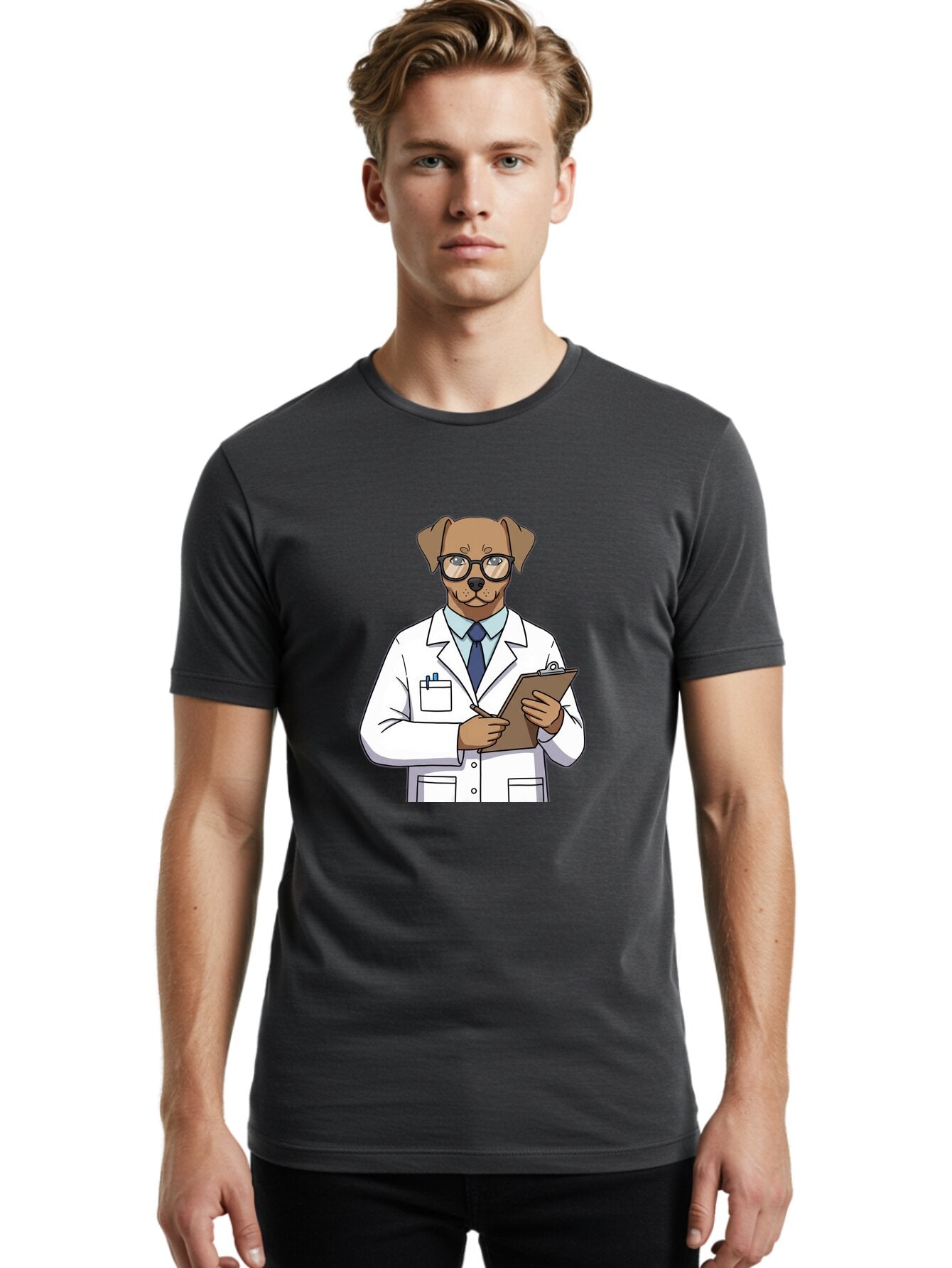 Dog-Scientist Men'S Graphic Tee, 100% Cotton, Comfortable Casual Summer Wear, Machine Washable, Vintage Camera, Old Camera, Antique Camera, Black Camera, Classic Photography, Photography Equipment, Nostalgic Device, Film Camera, Camera Art Baq713 24