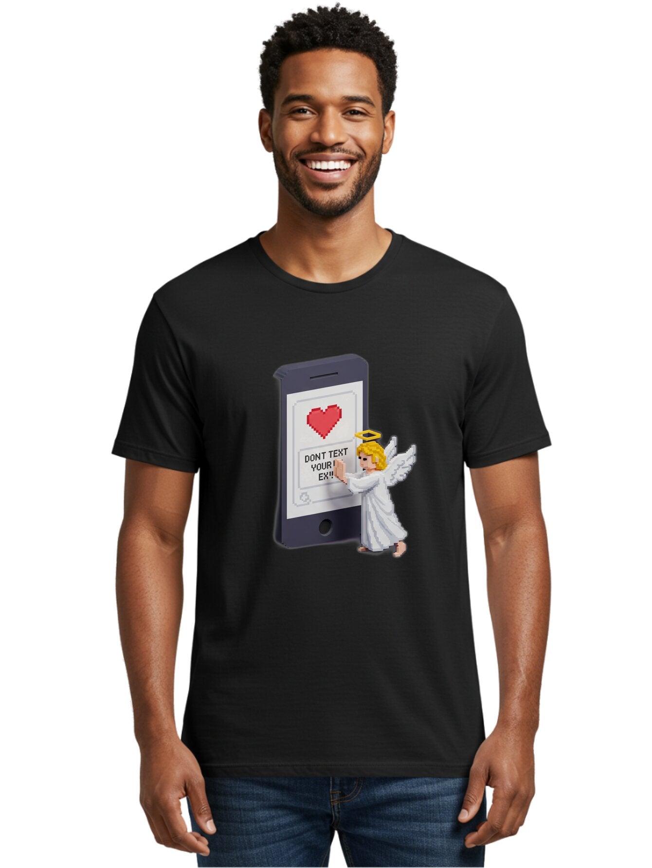 Don-T-Text-Your-Ex-1 Men'S Graphic Tee, 100% Cotton, Comfortable Casual Summer Wear, Machine Washable, Vintage Camera, Old Camera, Antique Camera, Black Camera, Classic Photography, Photography Equipment, Nostalgic Device, Film Camera, Baq715 22