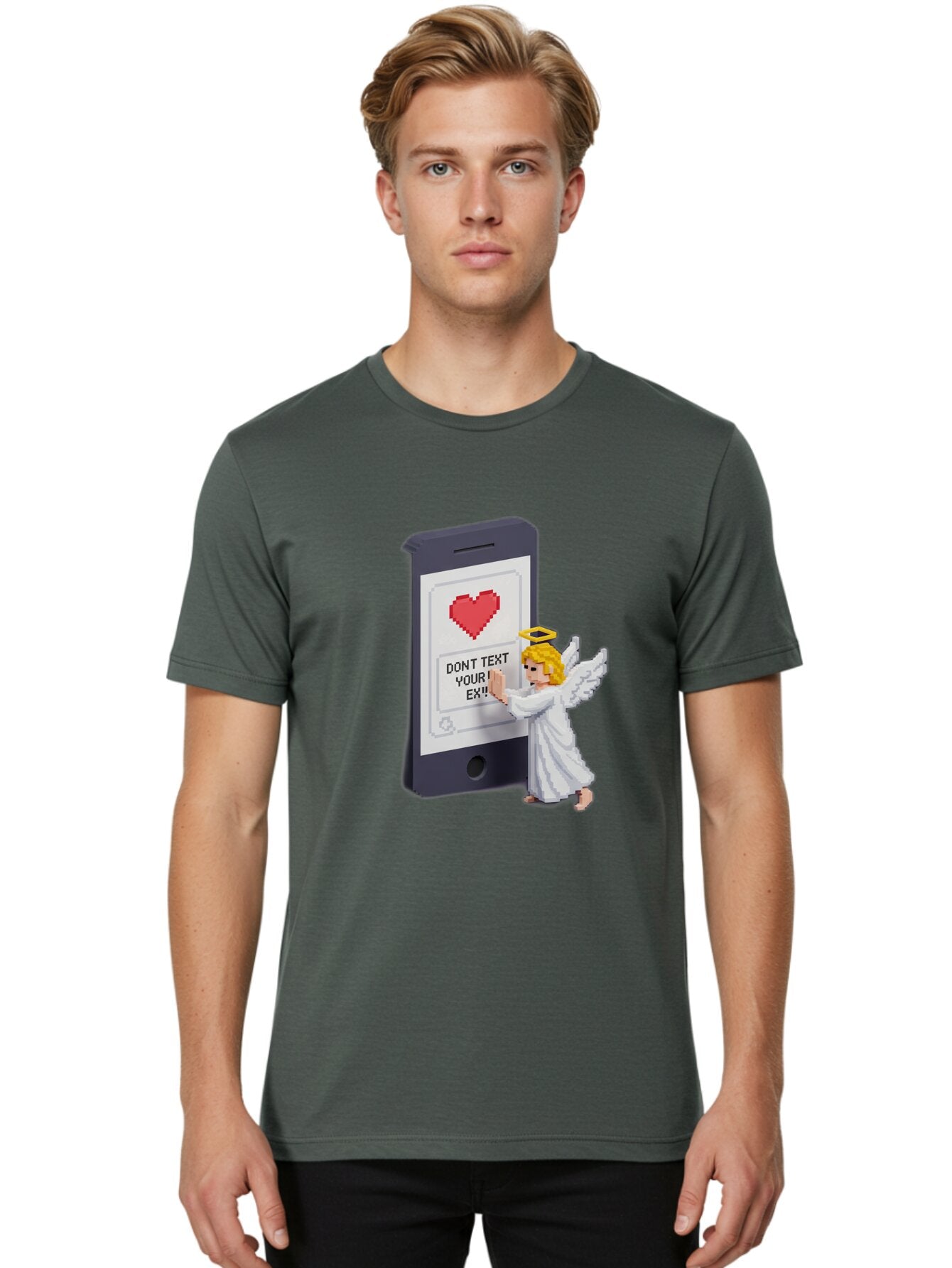 Don-T-Text-Your-Ex-1 Men'S Graphic Tee, 100% Cotton, Comfortable Casual Summer Wear, Machine Washable, Vintage Camera, Old Camera, Antique Camera, Black Camera, Classic Photography, Photography Equipment, Nostalgic Device, Film Camera, Baq715 27