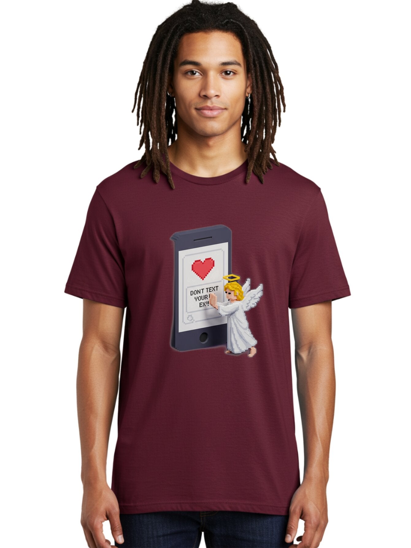 Don-T-Text-Your-Ex-1 Men'S Graphic Tee, 100% Cotton, Comfortable Casual Summer Wear, Machine Washable, Vintage Camera, Old Camera, Antique Camera, Black Camera, Classic Photography, Photography Equipment, Nostalgic Device, Film Camera, Baq715 30