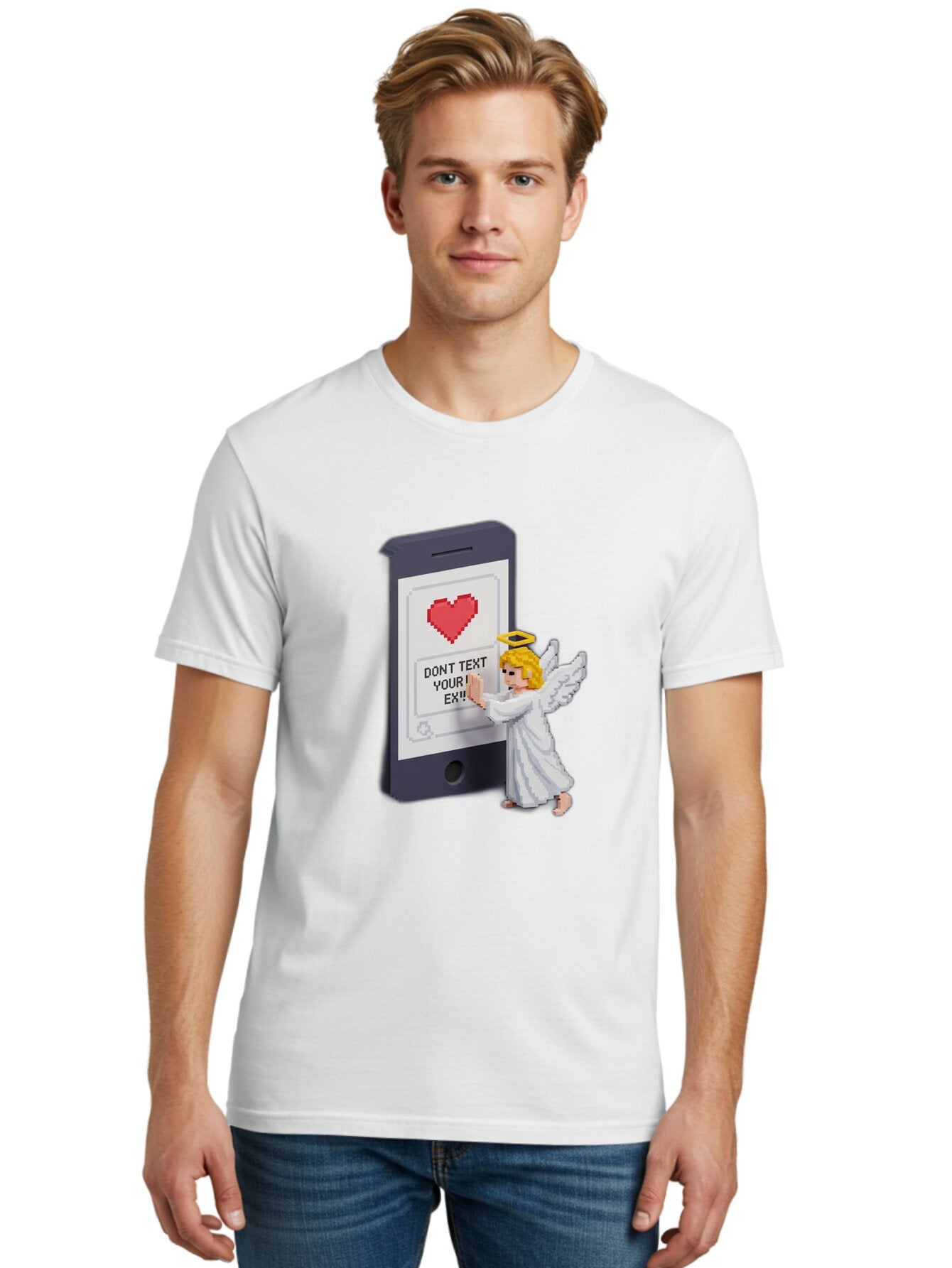 Don-T-Text-Your-Ex-1 Men'S Graphic Tee, 100% Cotton, Comfortable Casual Summer Wear, Machine Washable, Vintage Camera, Old Camera, Antique Camera, Black Camera, Classic Photography, Photography Equipment, Nostalgic Device, Film Camera, Baq715 24