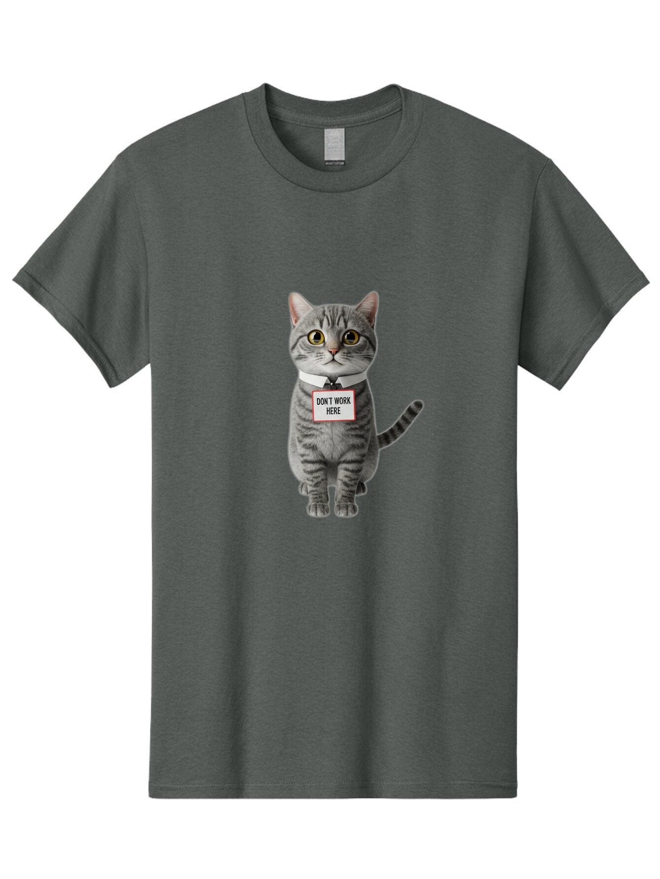 Don-T-Work-Here-Cat-3 Men'S Graphic Tee, 100% Cotton, Comfortable Casual Summer Wear, Machine Washable, Vintage Camera, Old Camera, Antique Camera, Black Camera, Classic Photography, Photography Equipment, Nostalgic Device, Film Camera, Baq719