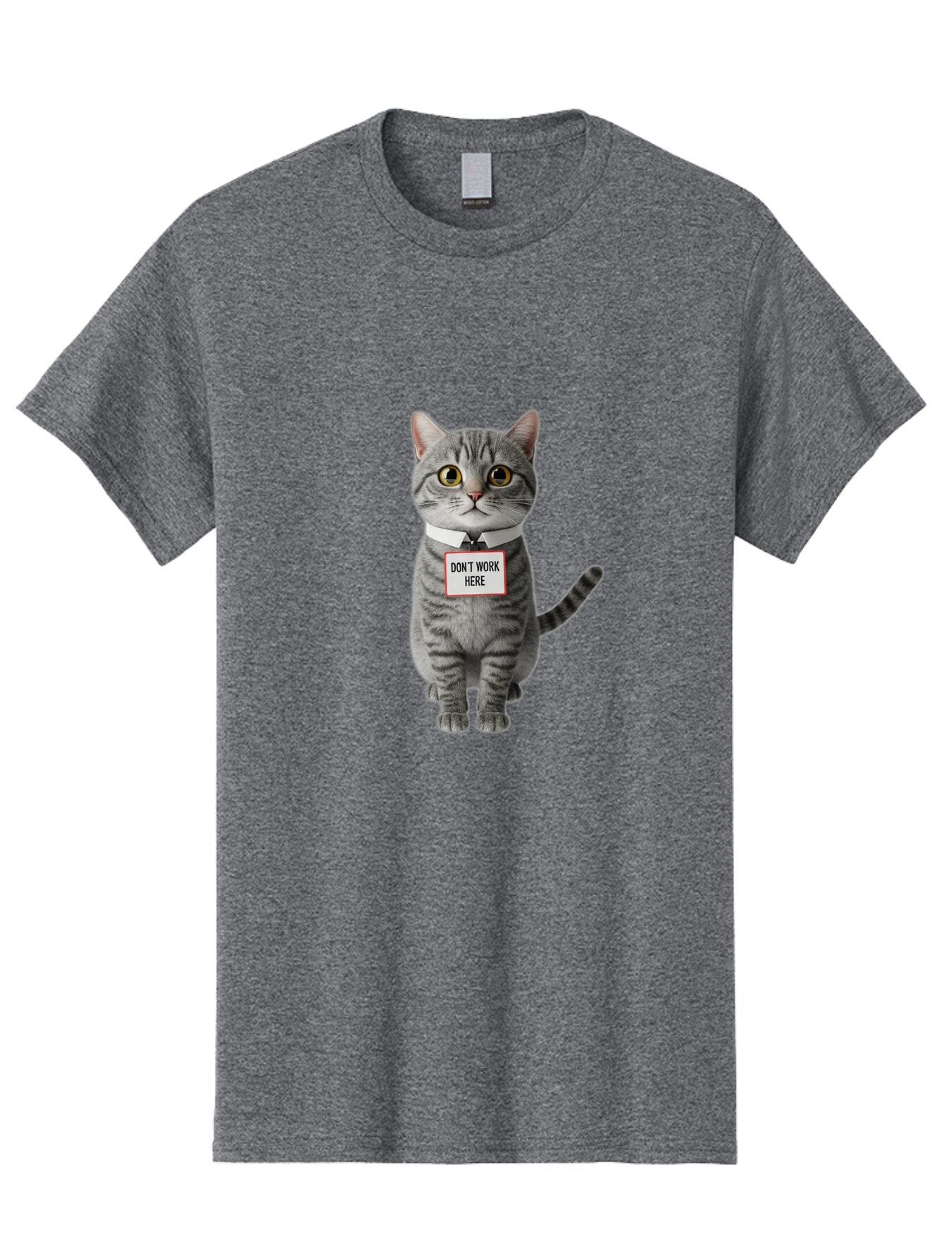 Don-T-Work-Here-Cat-3 Men'S Graphic Tee, 100% Cotton, Comfortable Casual Summer Wear, Machine Washable, Vintage Camera, Old Camera, Antique Camera, Black Camera, Classic Photography, Photography Equipment, Nostalgic Device, Film Camera, Baq719 5