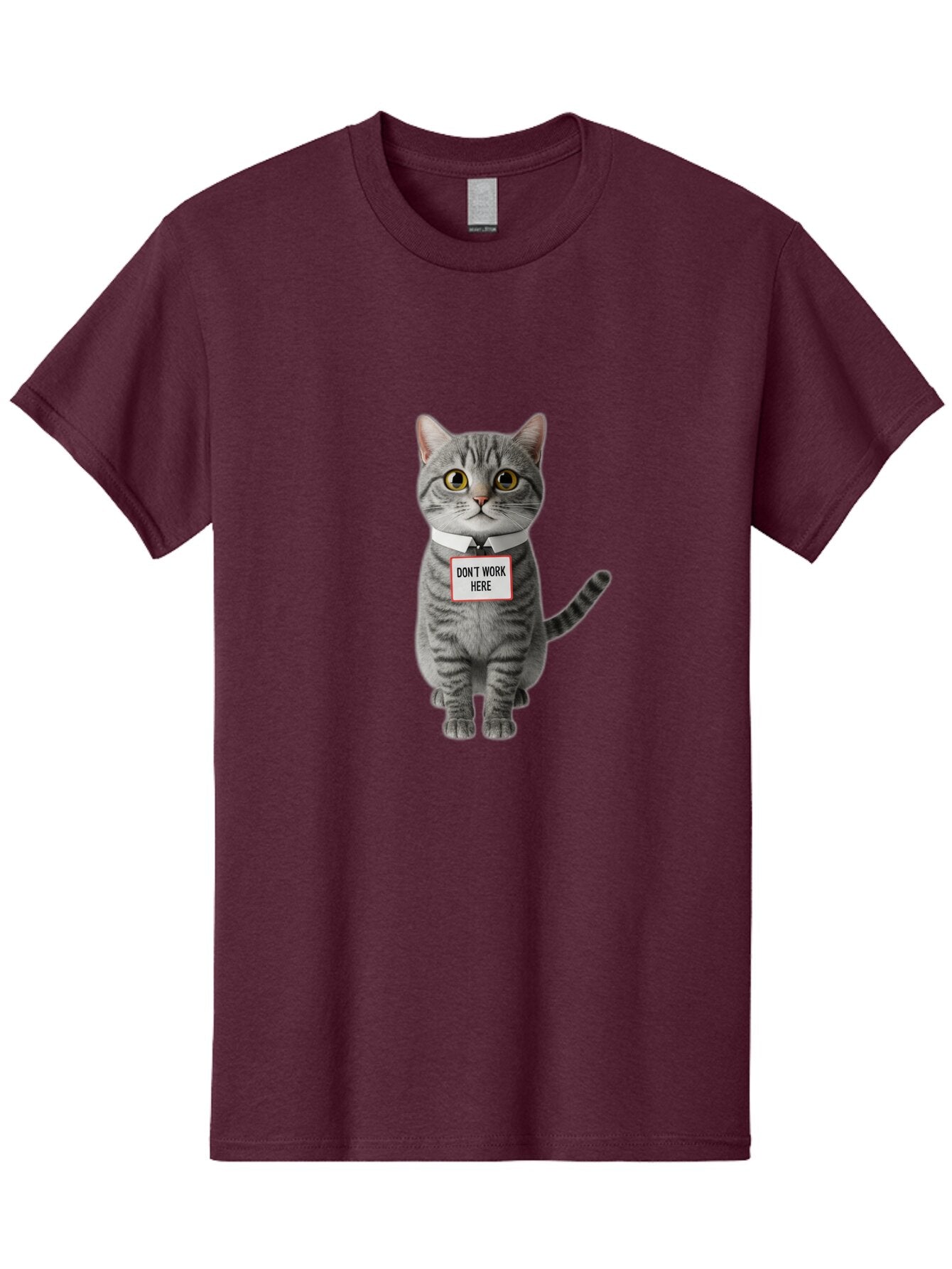 Don-T-Work-Here-Cat-3 Men'S Graphic Tee, 100% Cotton, Comfortable Casual Summer Wear, Machine Washable, Vintage Camera, Old Camera, Antique Camera, Black Camera, Classic Photography, Photography Equipment, Nostalgic Device, Film Camera, Baq719 6