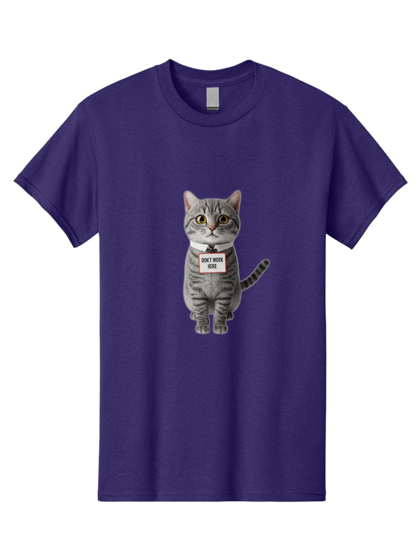 Don-T-Work-Here-Cat-3 Men'S Graphic Tee, 100% Cotton, Comfortable Casual Summer Wear, Machine Washable, Vintage Camera, Old Camera, Antique Camera, Black Camera, Classic Photography, Photography Equipment, Nostalgic Device, Film Camera, Baq719 3