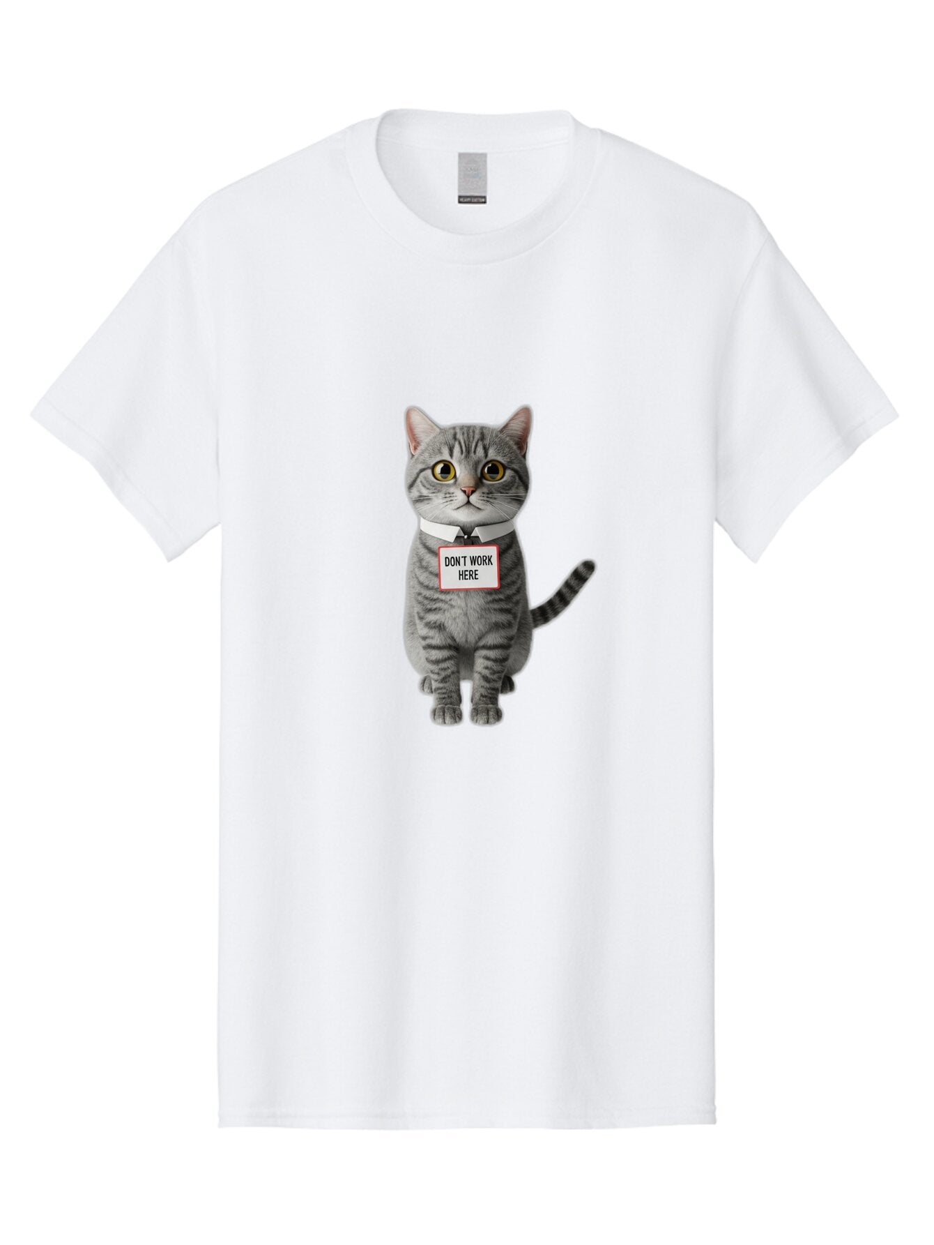 Don-T-Work-Here-Cat-3 Men'S Graphic Tee, 100% Cotton, Comfortable Casual Summer Wear, Machine Washable, Vintage Camera, Old Camera, Antique Camera, Black Camera, Classic Photography, Photography Equipment, Nostalgic Device, Film Camera, Baq719 7