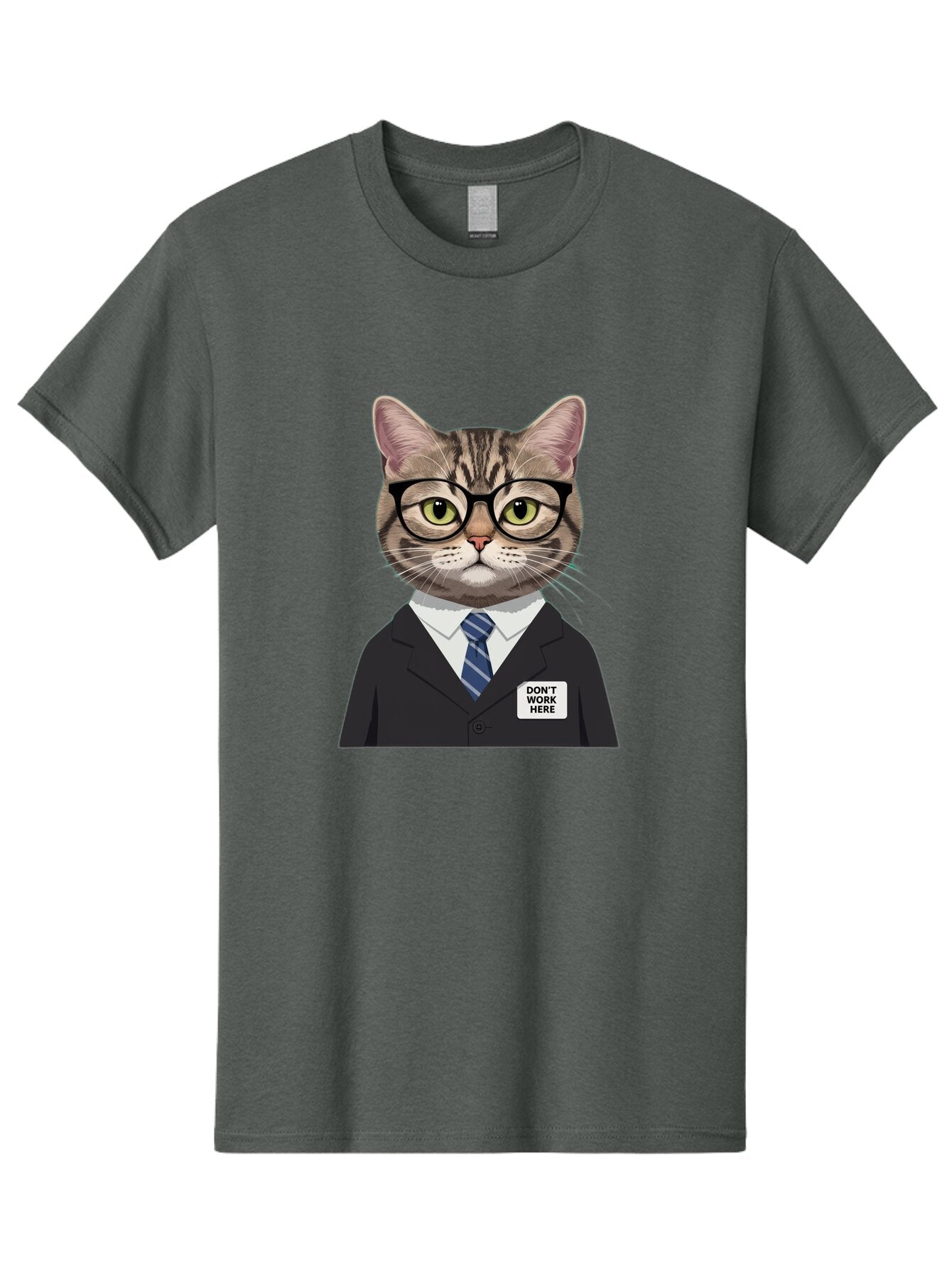 Don-T-Work-Here-Cat Men'S Graphic Tee, 100% Cotton, Comfortable Casual Summer Wear, Machine Washable, Vintage Camera, Old Camera, Antique Camera, Black Camera, Classic Photography, Photography Equipment, Nostalgic Device, Film Camera, Baq720 10