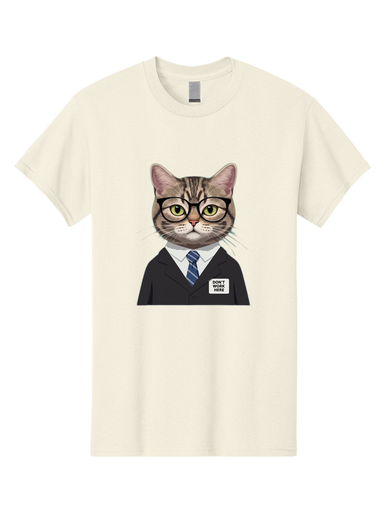 Don-T-Work-Here-Cat Men'S Graphic Tee, 100% Cotton, Comfortable Casual Summer Wear, Machine Washable, Vintage Camera, Old Camera, Antique Camera, Black Camera, Classic Photography, Photography Equipment, Nostalgic Device, Film Camera, Baq720 15